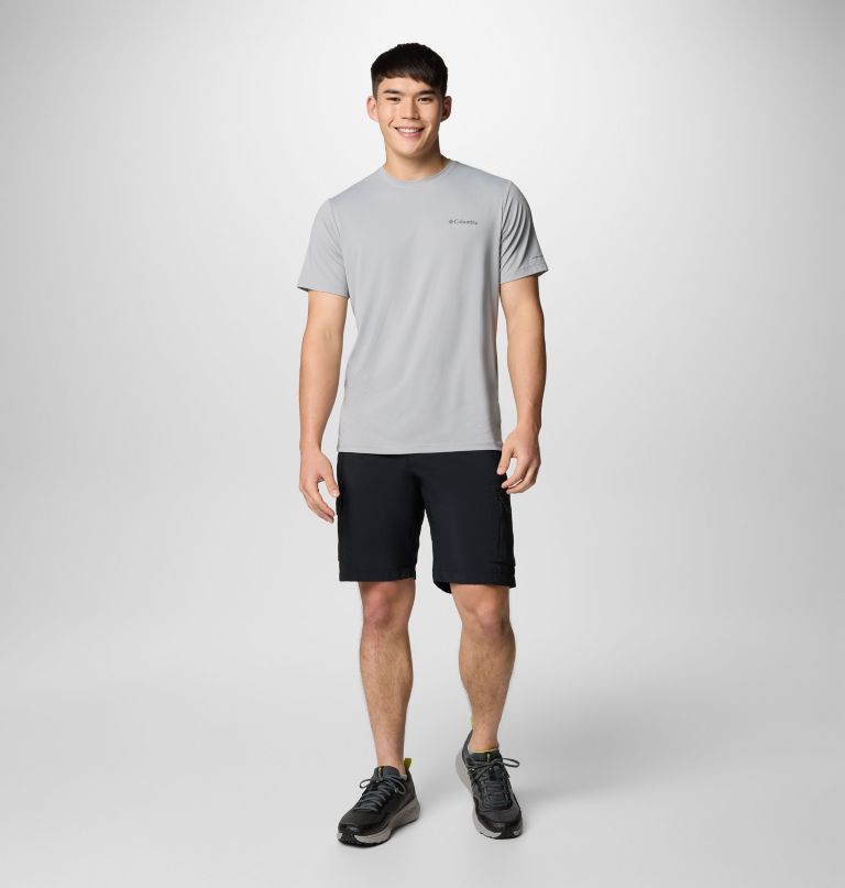 herren tech trail utility kurzarm-t-shirt mit rundhalsausschnitt – lang