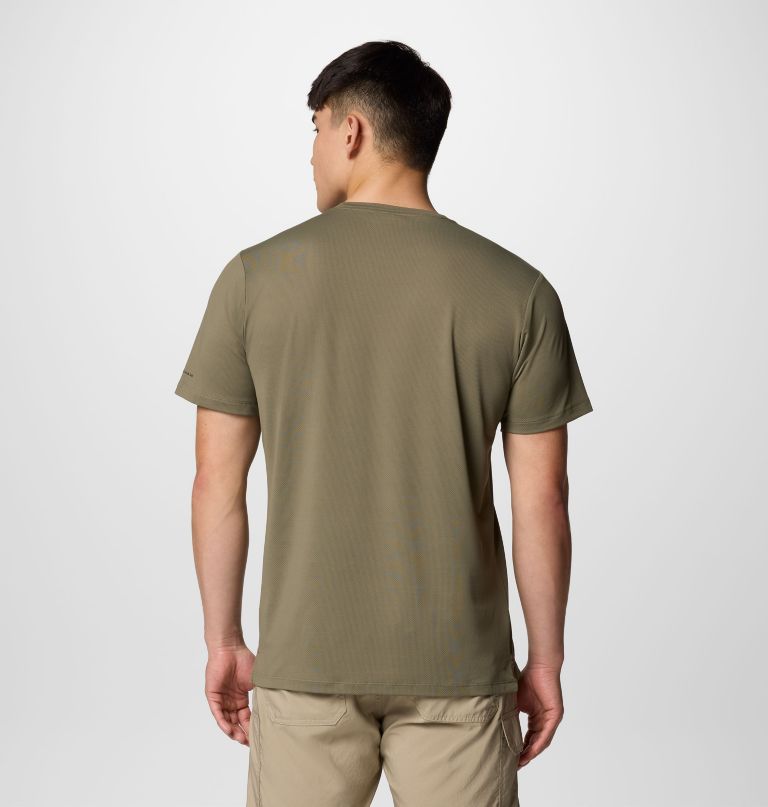 herren tech trail utility kurzarm-t-shirt mit rundhalsausschnitt – lang