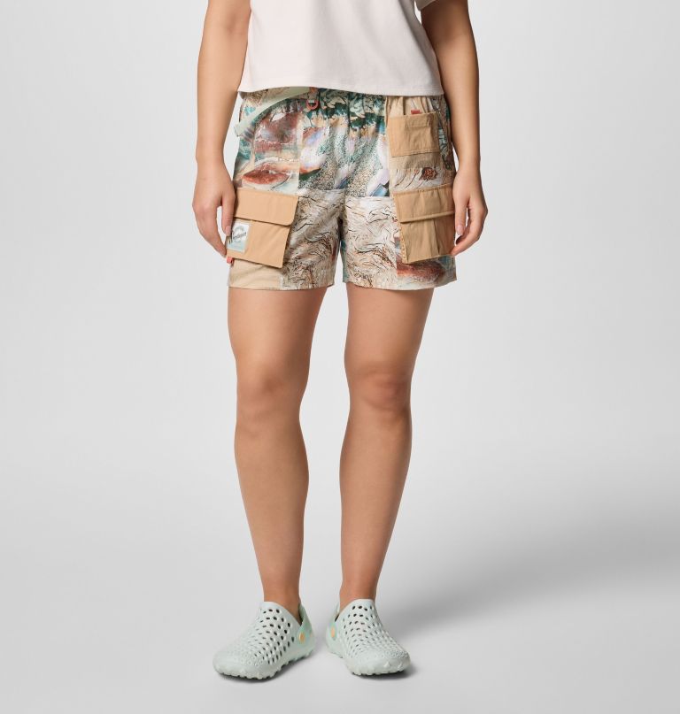 cove beach bedruckte shorts
