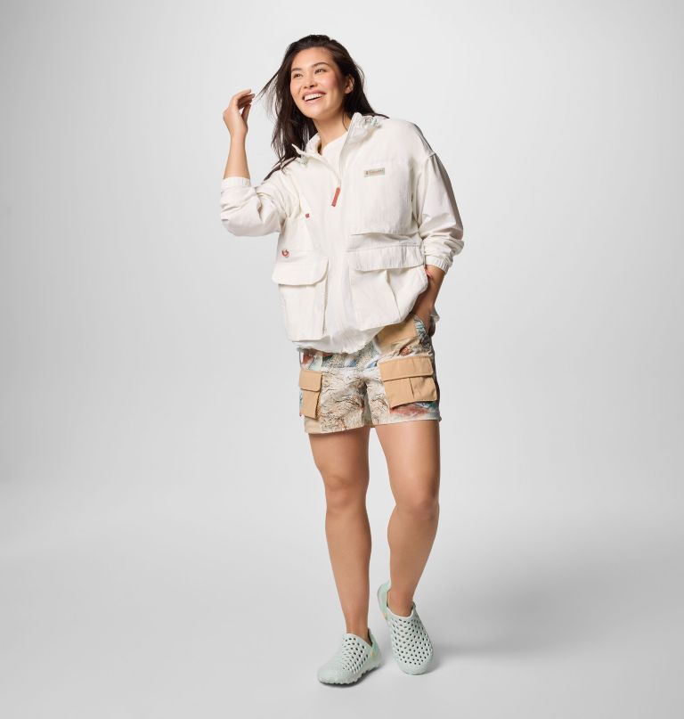 cove beach bedruckte shorts