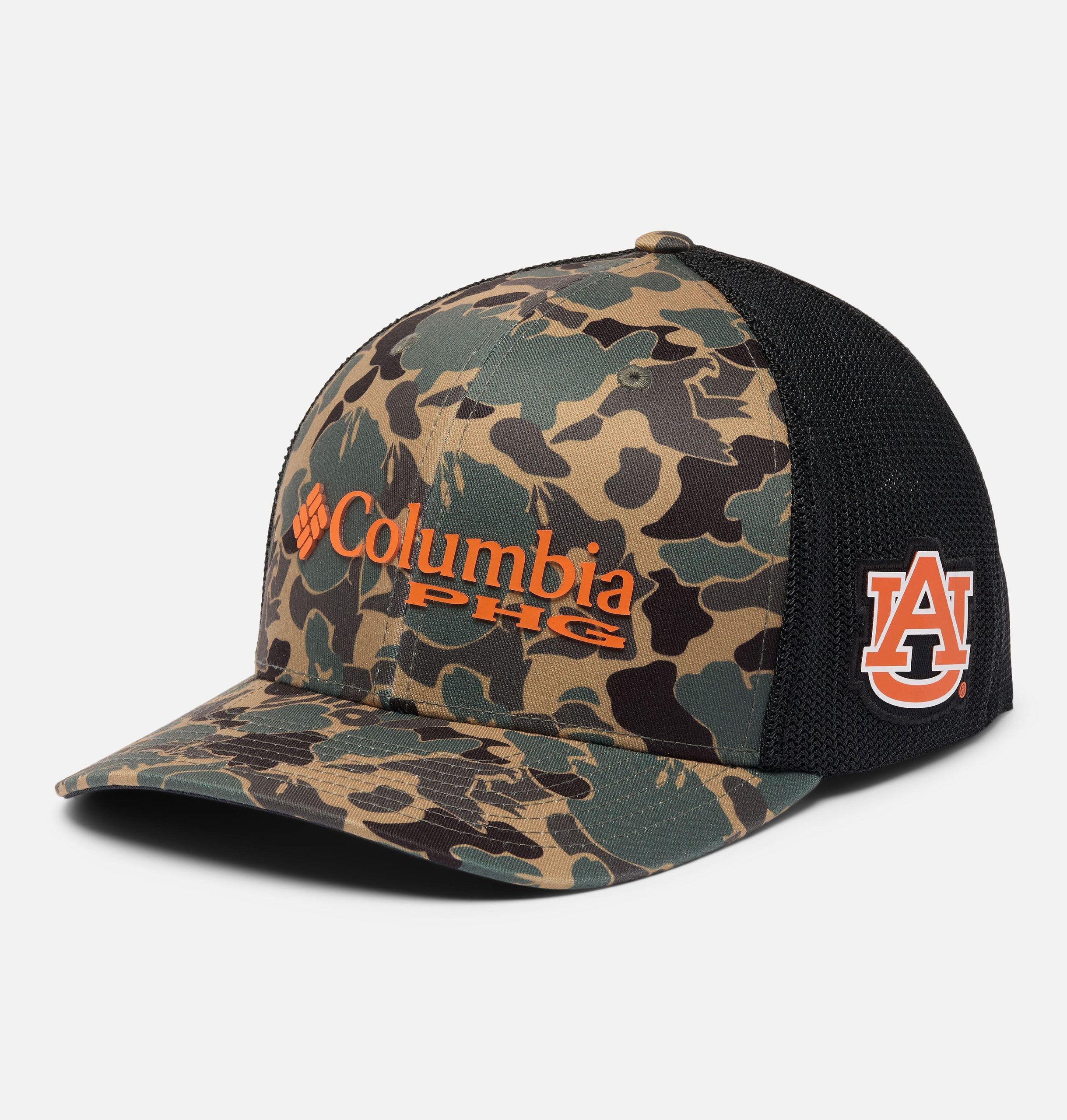 phg baseballkappe mit camouflage-mesh-muster – auburn