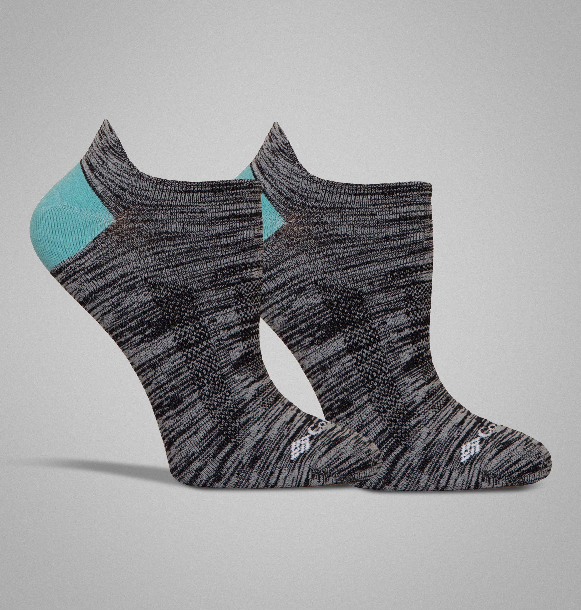 damen space dye brr no-show leichte socken - 2er-pack
