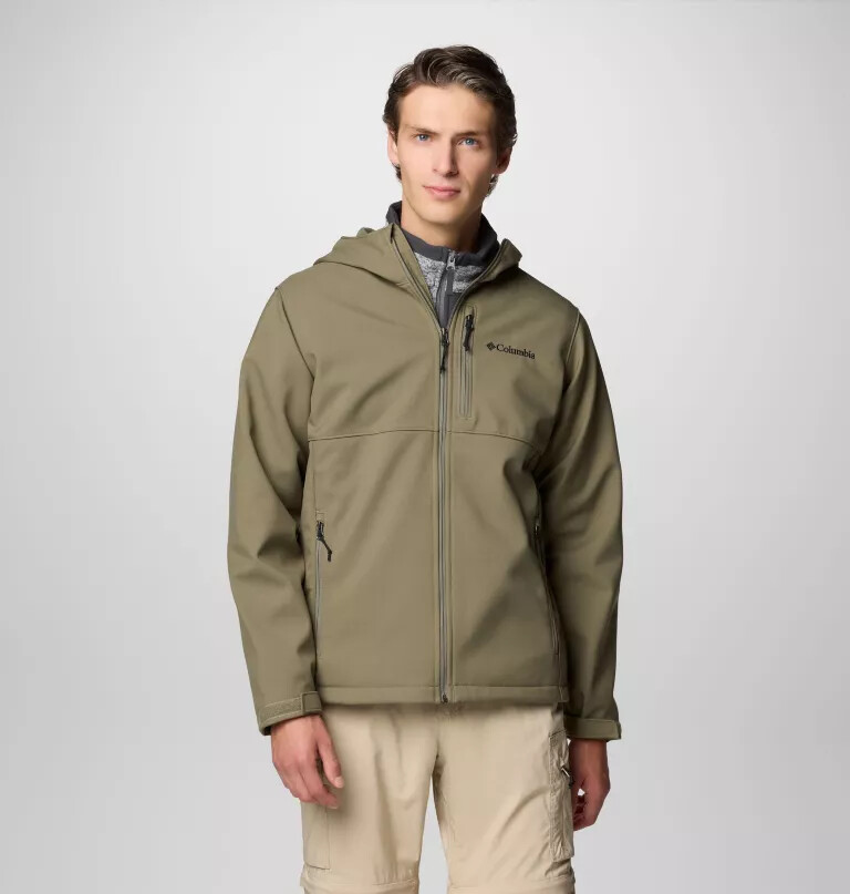 ascender ii softshelljacke mit kapuze für herren