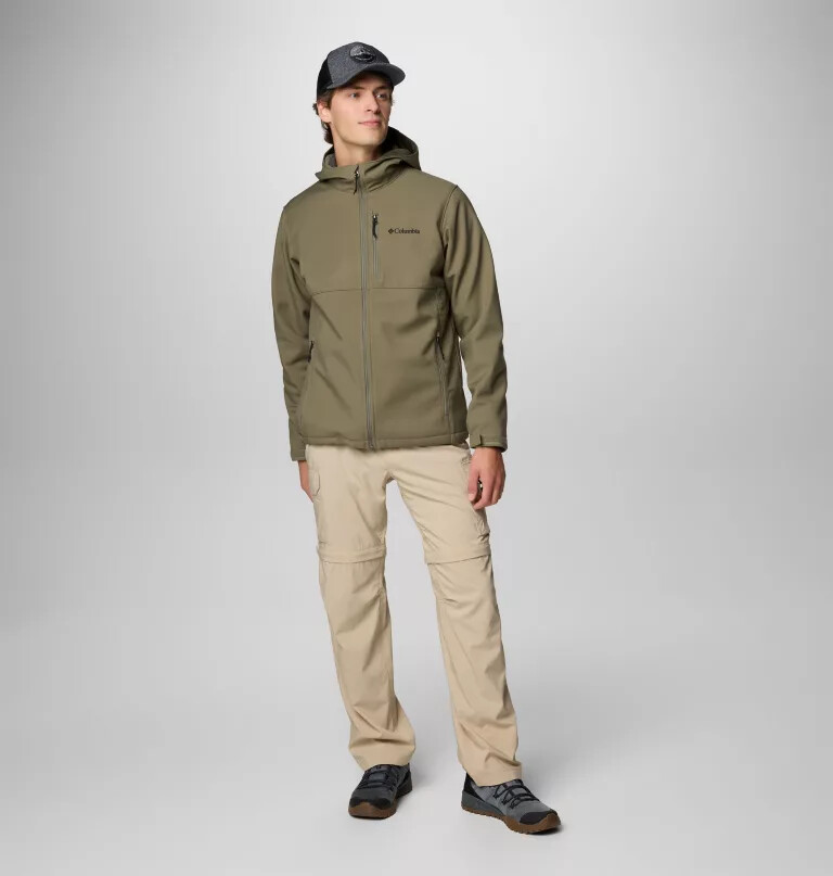 ascender ii softshelljacke mit kapuze für herren