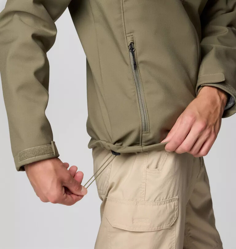 ascender ii softshelljacke mit kapuze für herren