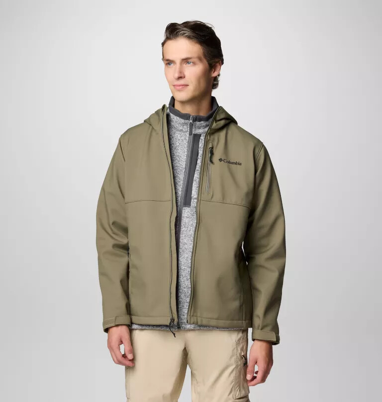 ascender ii softshelljacke mit kapuze für herren