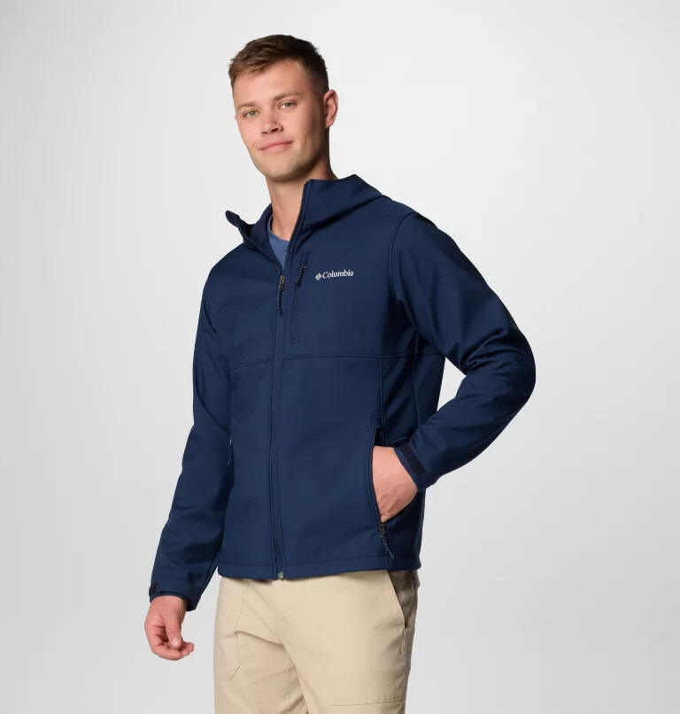 ascender ii softshelljacke mit kapuze für herren