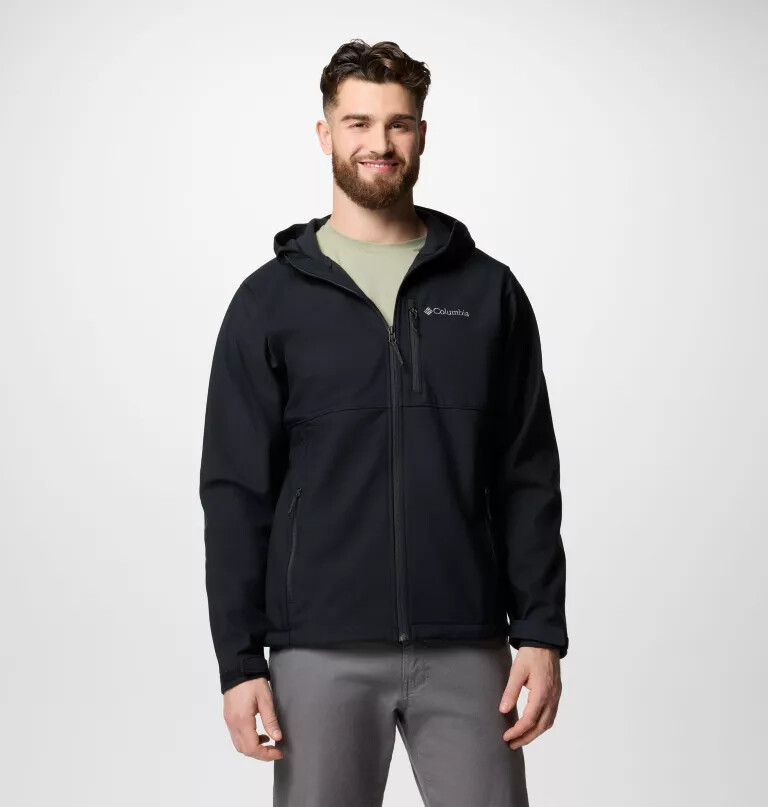 ascender ii softshelljacke mit kapuze für herren