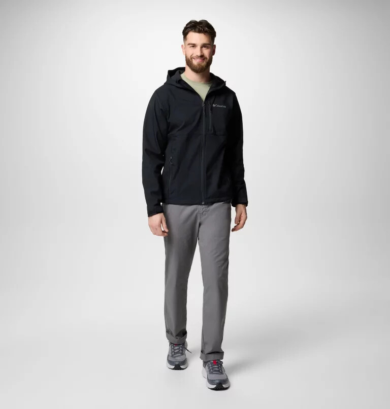 ascender ii softshelljacke mit kapuze für herren