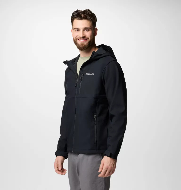 ascender ii softshelljacke mit kapuze für herren