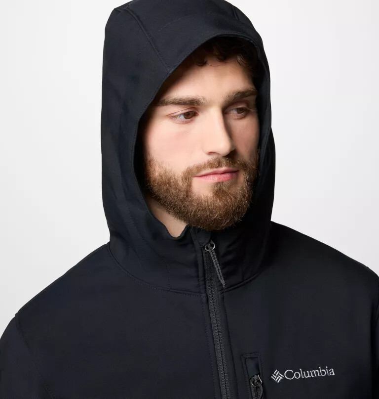 ascender ii softshelljacke mit kapuze für herren