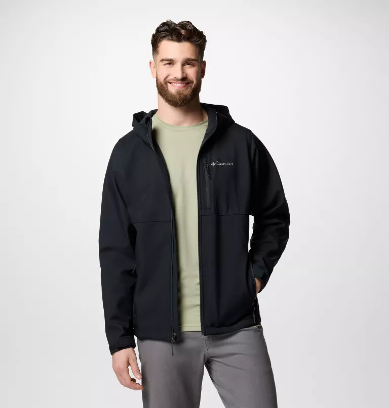 ascender ii softshelljacke mit kapuze für herren
