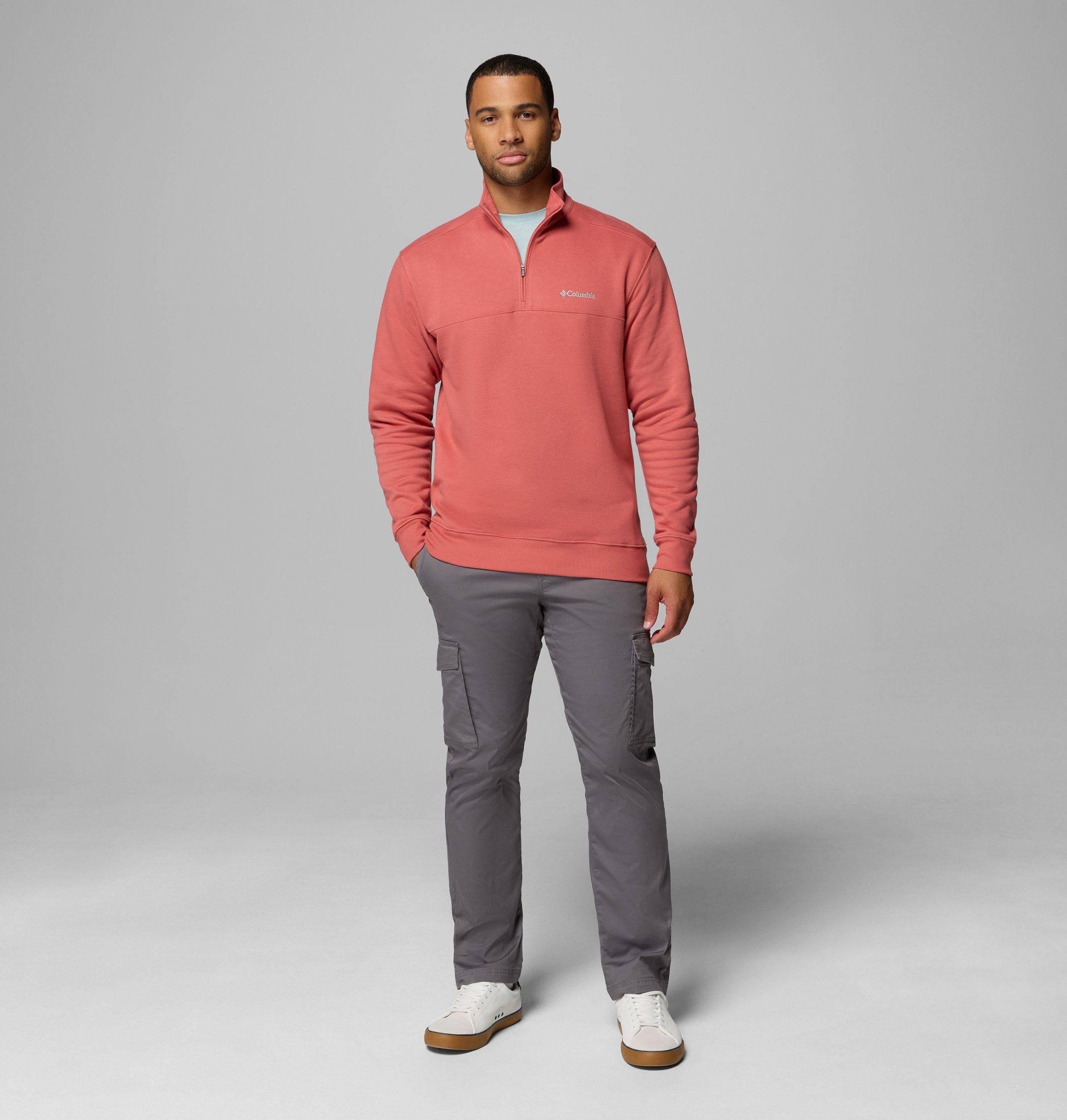 hart mountain ii herren-sweatshirt mit halbem reißverschluss