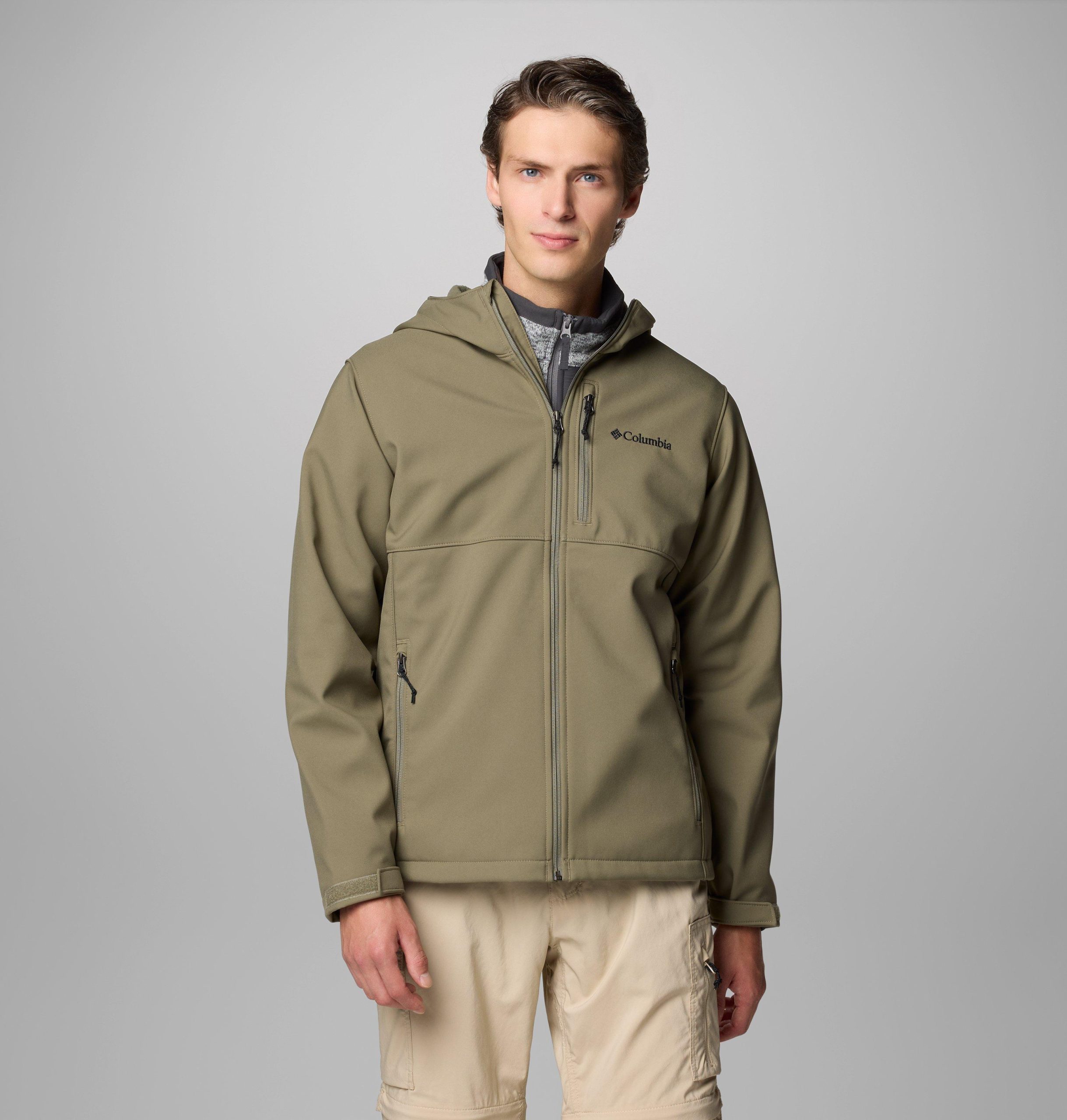 ascender ii softshelljacke mit kapuze für herren