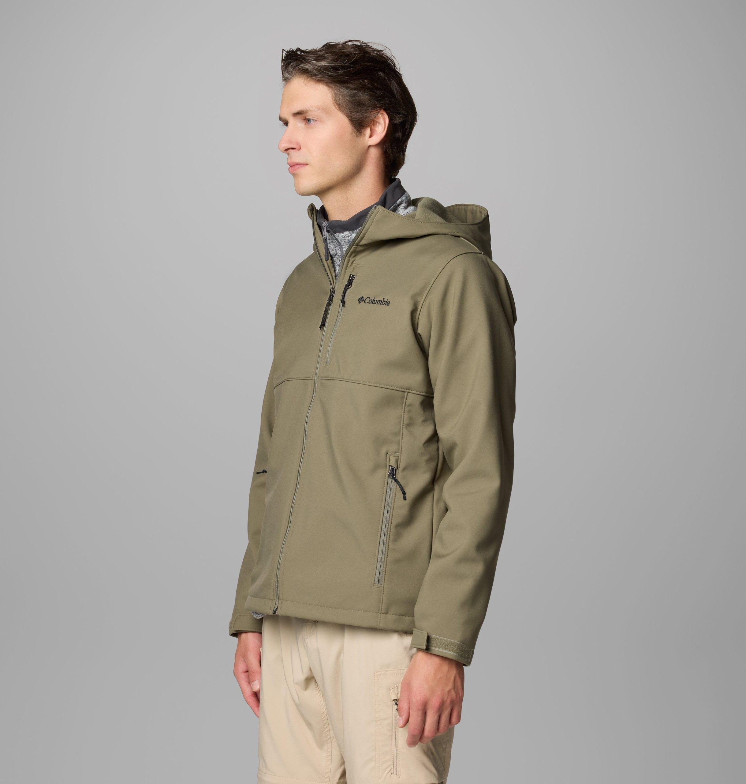 ascender ii softshelljacke mit kapuze für herren