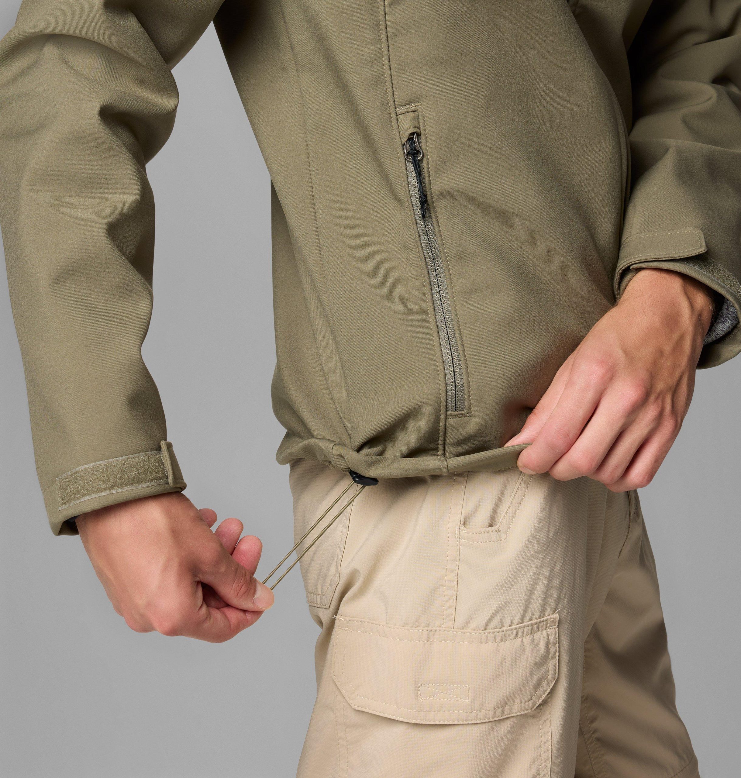 ascender ii softshelljacke mit kapuze für herren