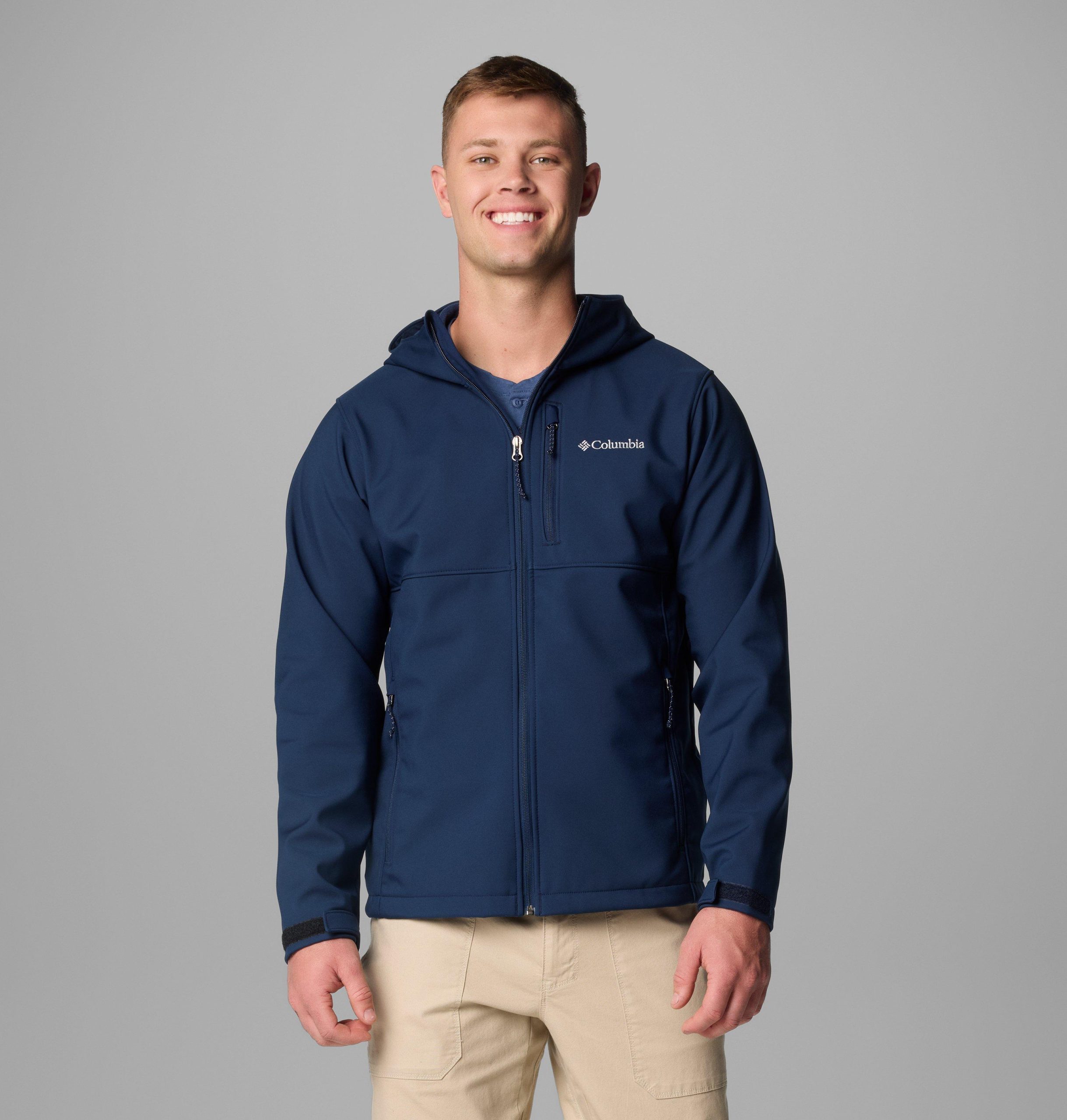 ascender ii softshelljacke mit kapuze für herren – größe l