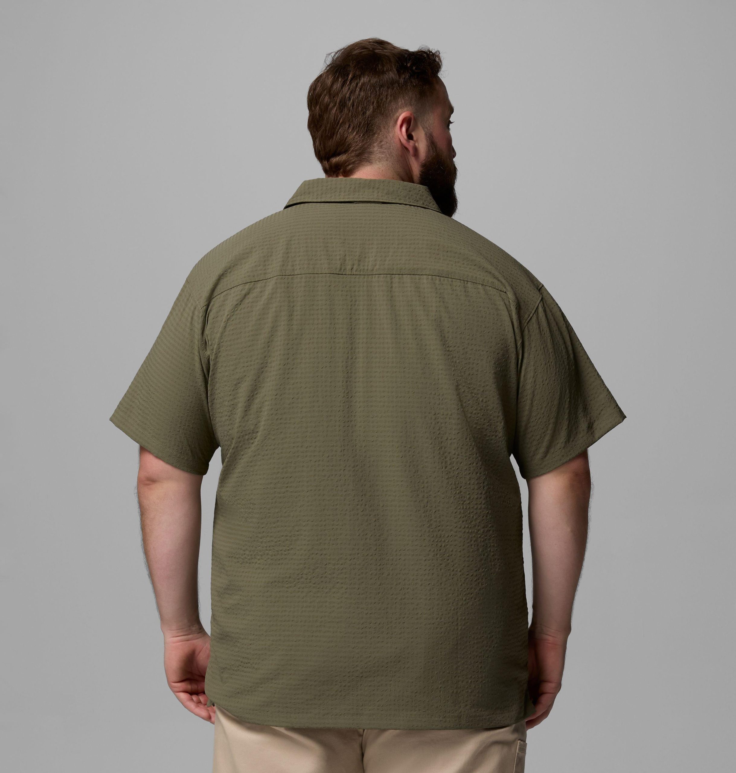 utilizer kurzarm-camp-shirt für herren – größe l