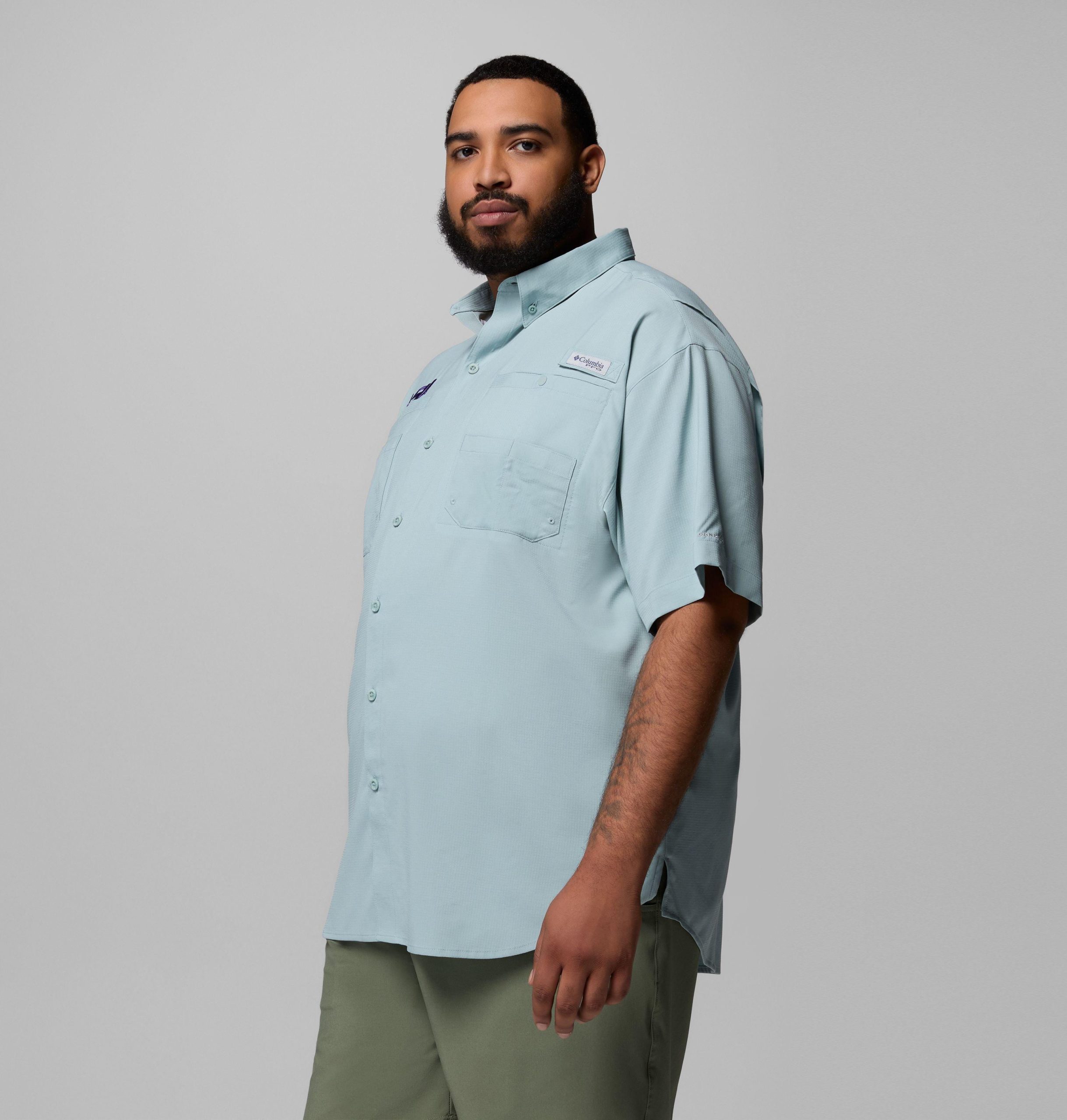 pfg tamiami kurzarm-herren-college-shirt für herren – größe lsu