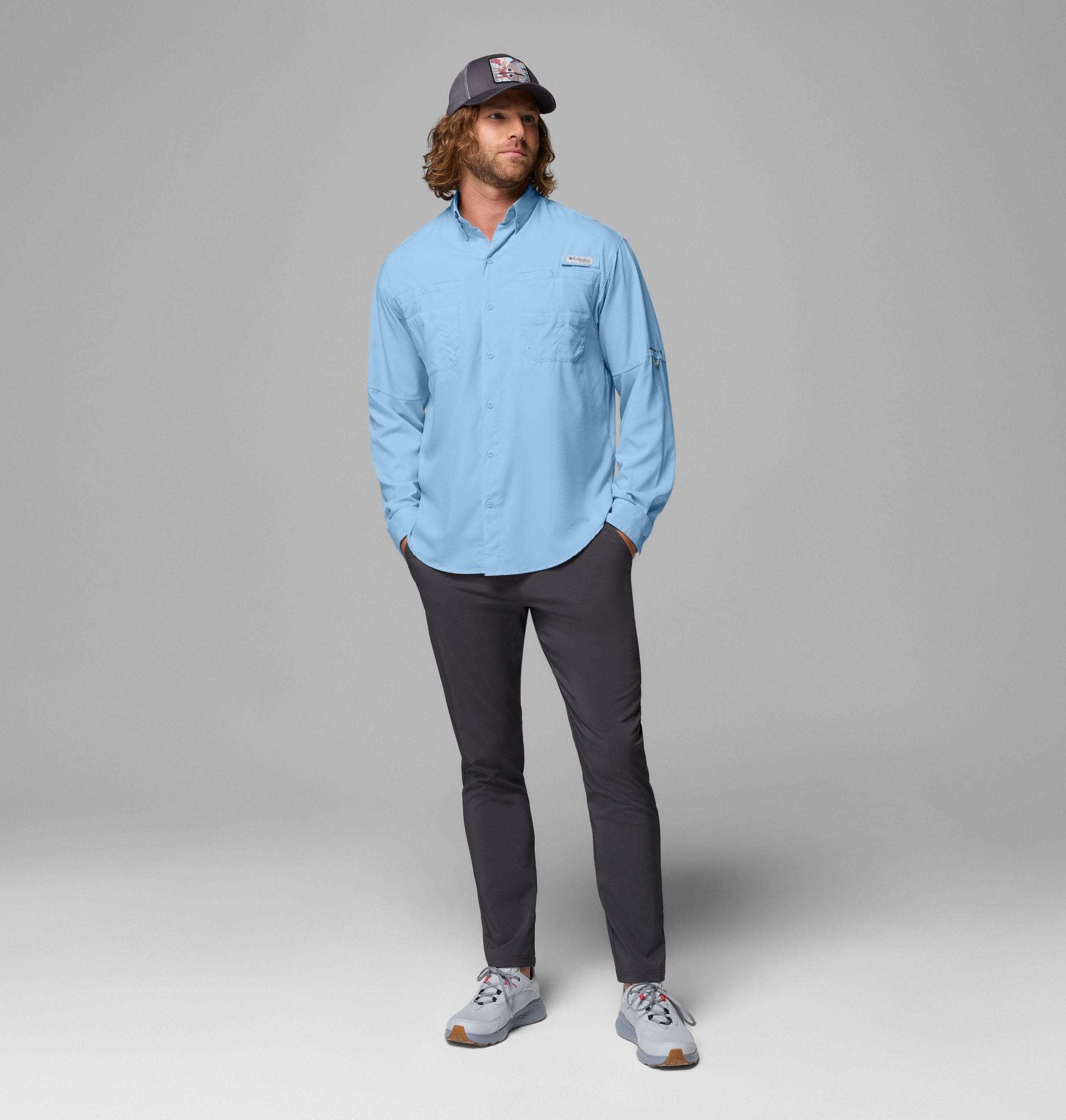 pfg tamiami ii langarmshirt für herren