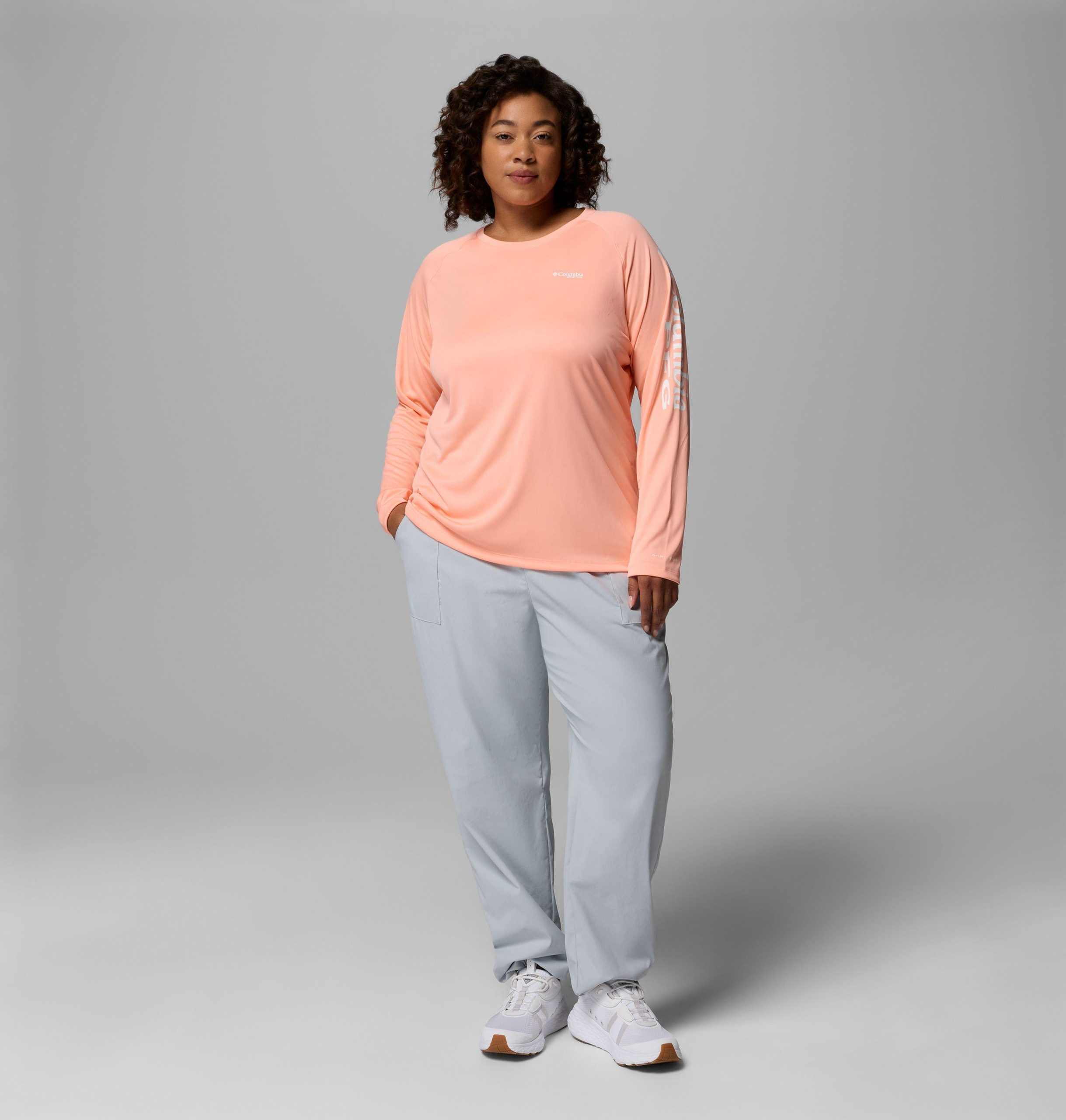 pfg tidal tee ii langarmshirt für damen – Übergröße