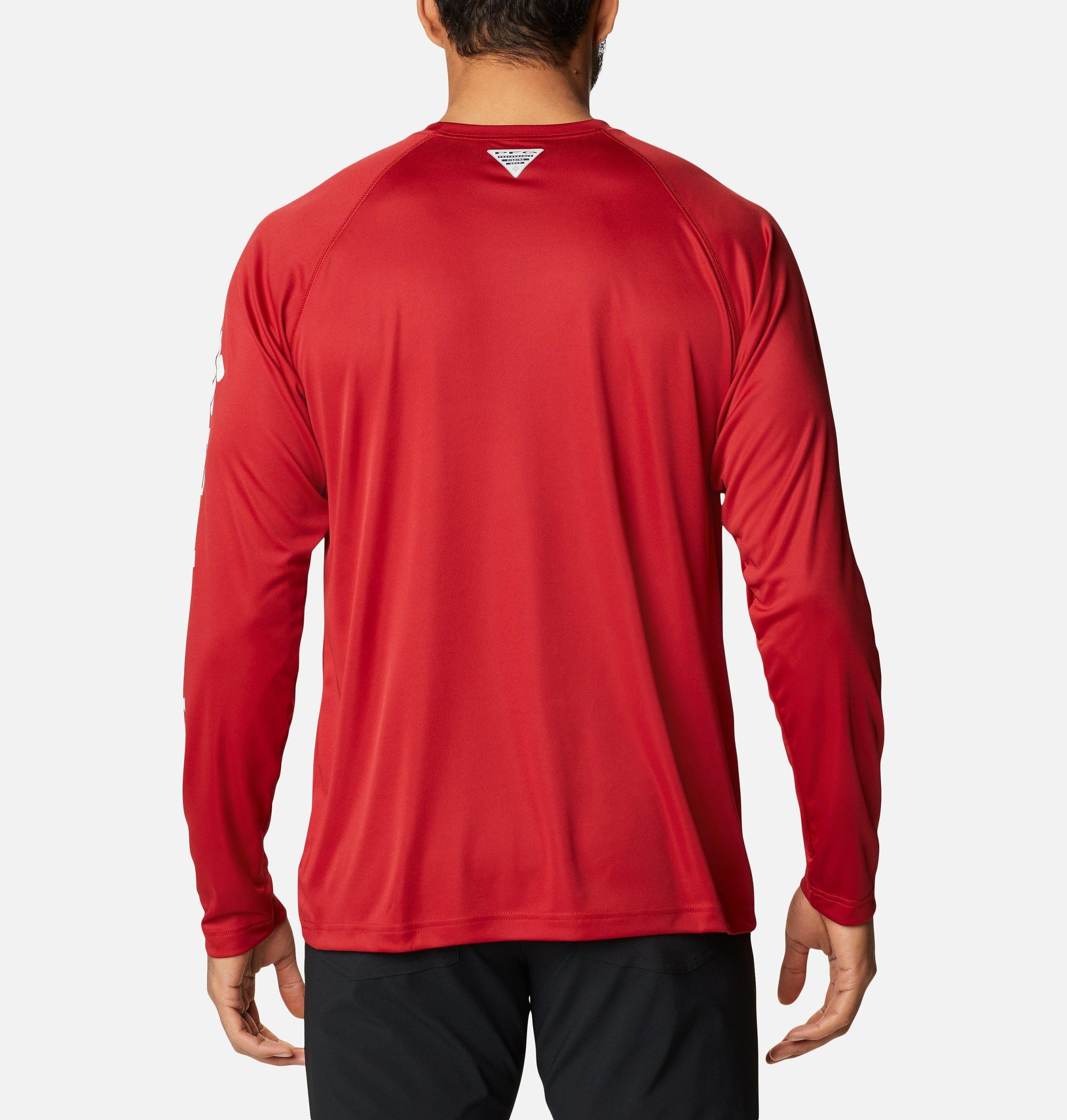 herren college terminal tackle langarmshirt - arkansas