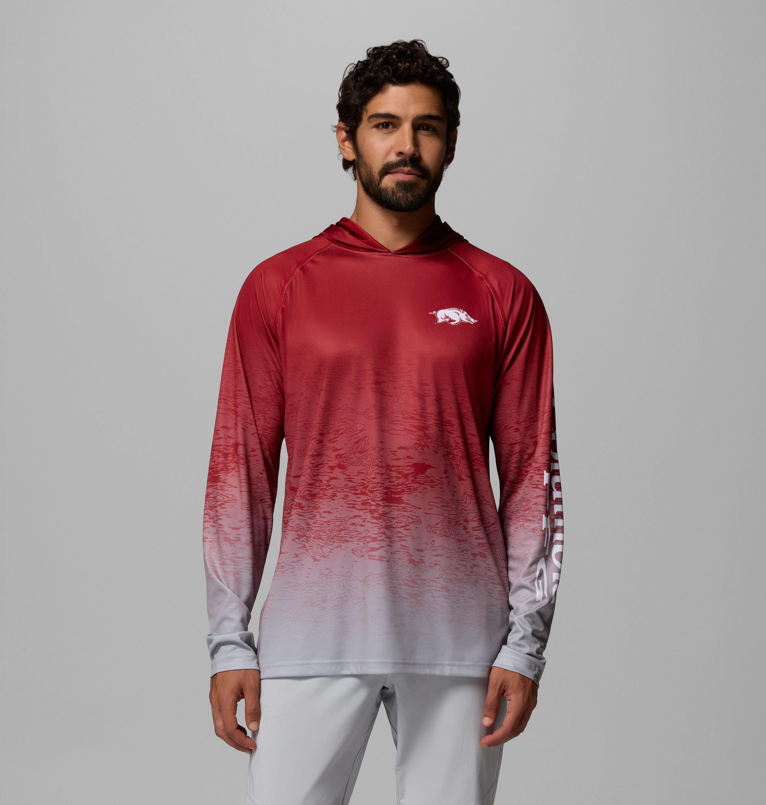 pfg super terminal tackle hoodie für herren college – arkansas
