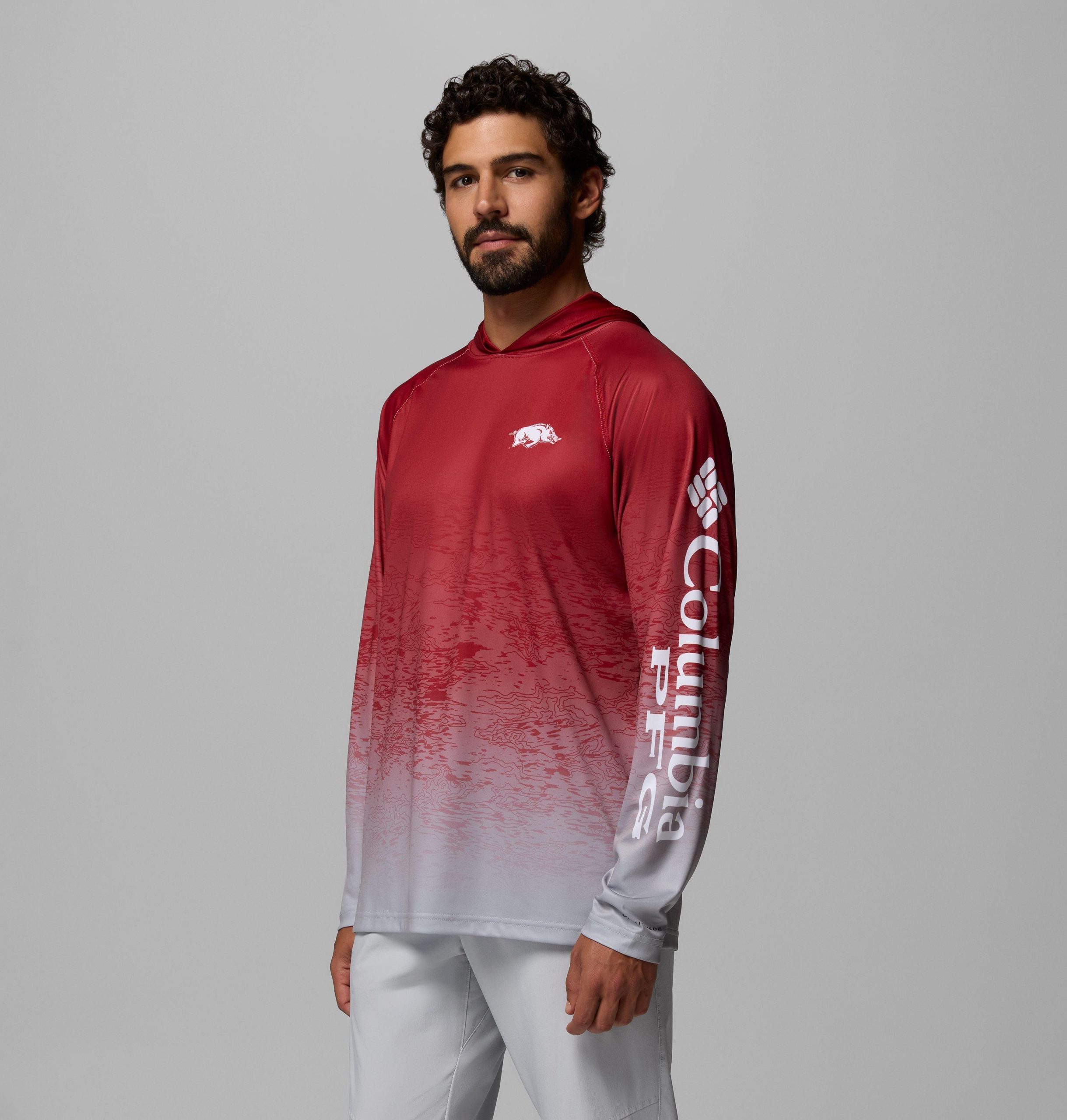 pfg super terminal tackle hoodie für herren college – arkansas