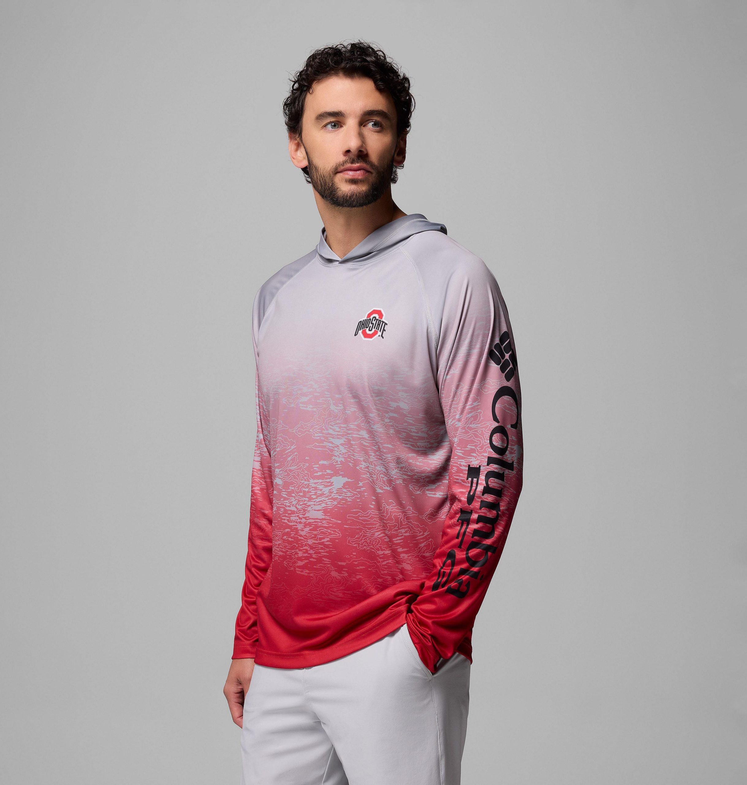 pfg super terminal tackle hoodie für herren college-stil – ohio state