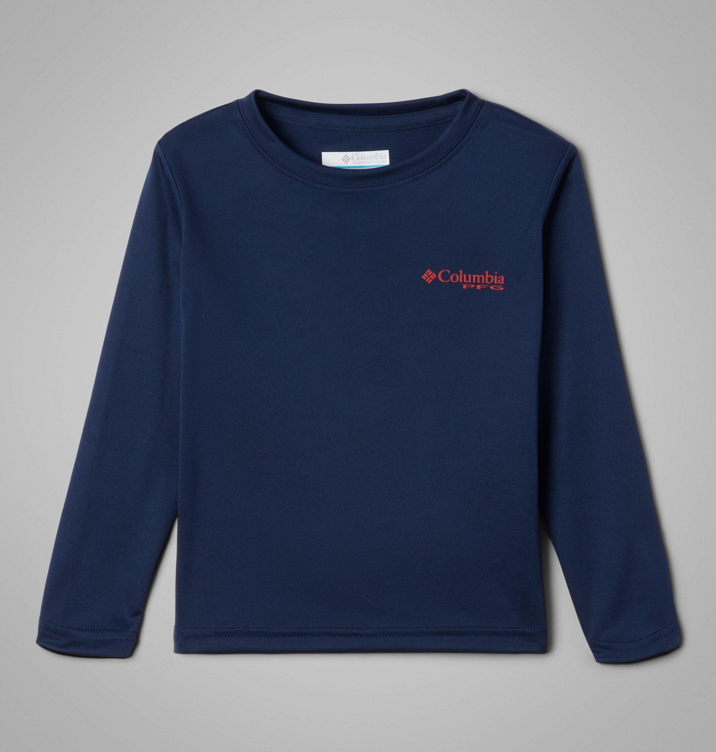 langarmshirt mit pfg-terminal-tackle-fischflaggenmotiv für jungen kleinkinder