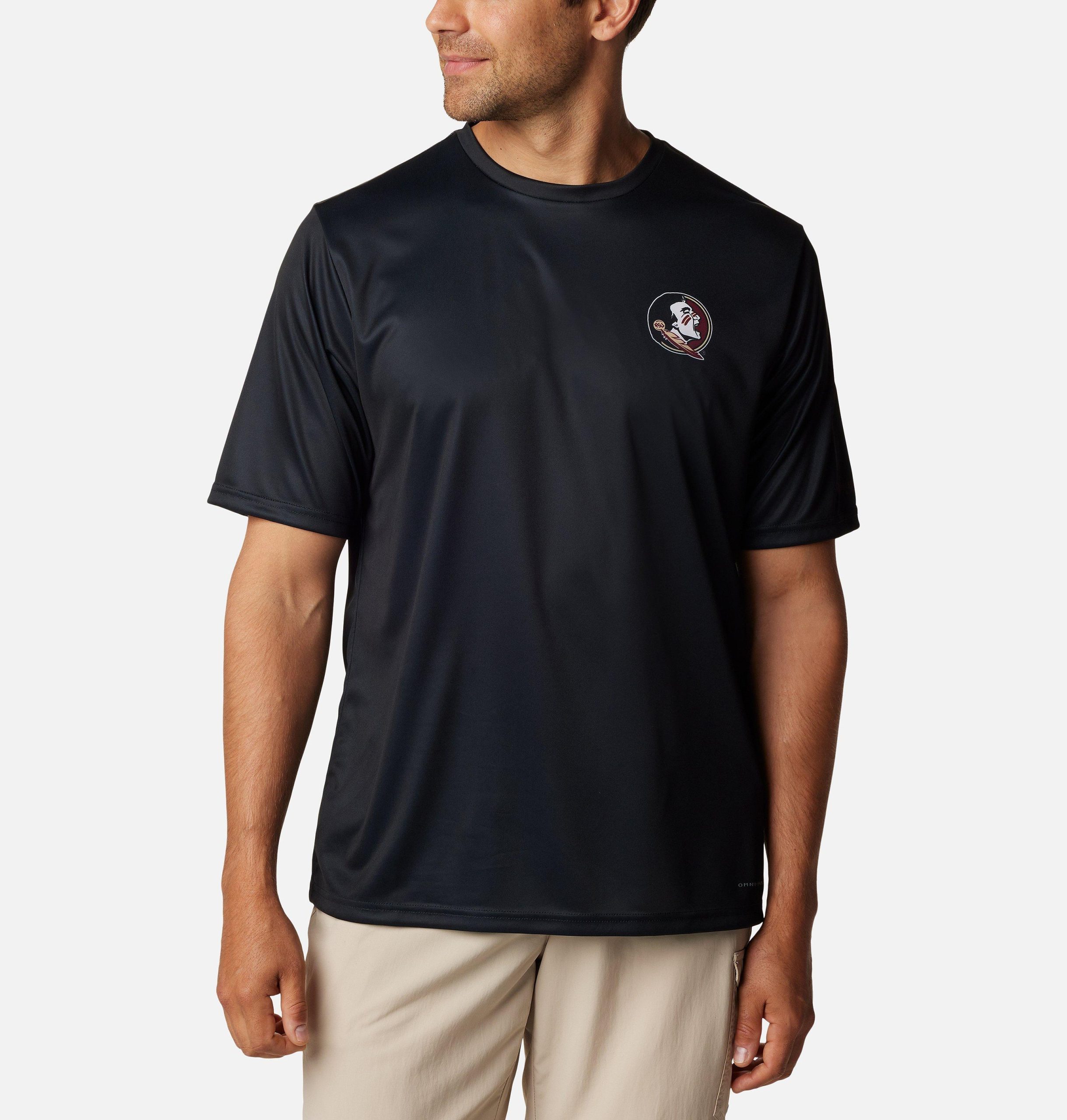 herren-college-shirt von pfg terminal tackle mit kurzen Ärmeln – florida state
