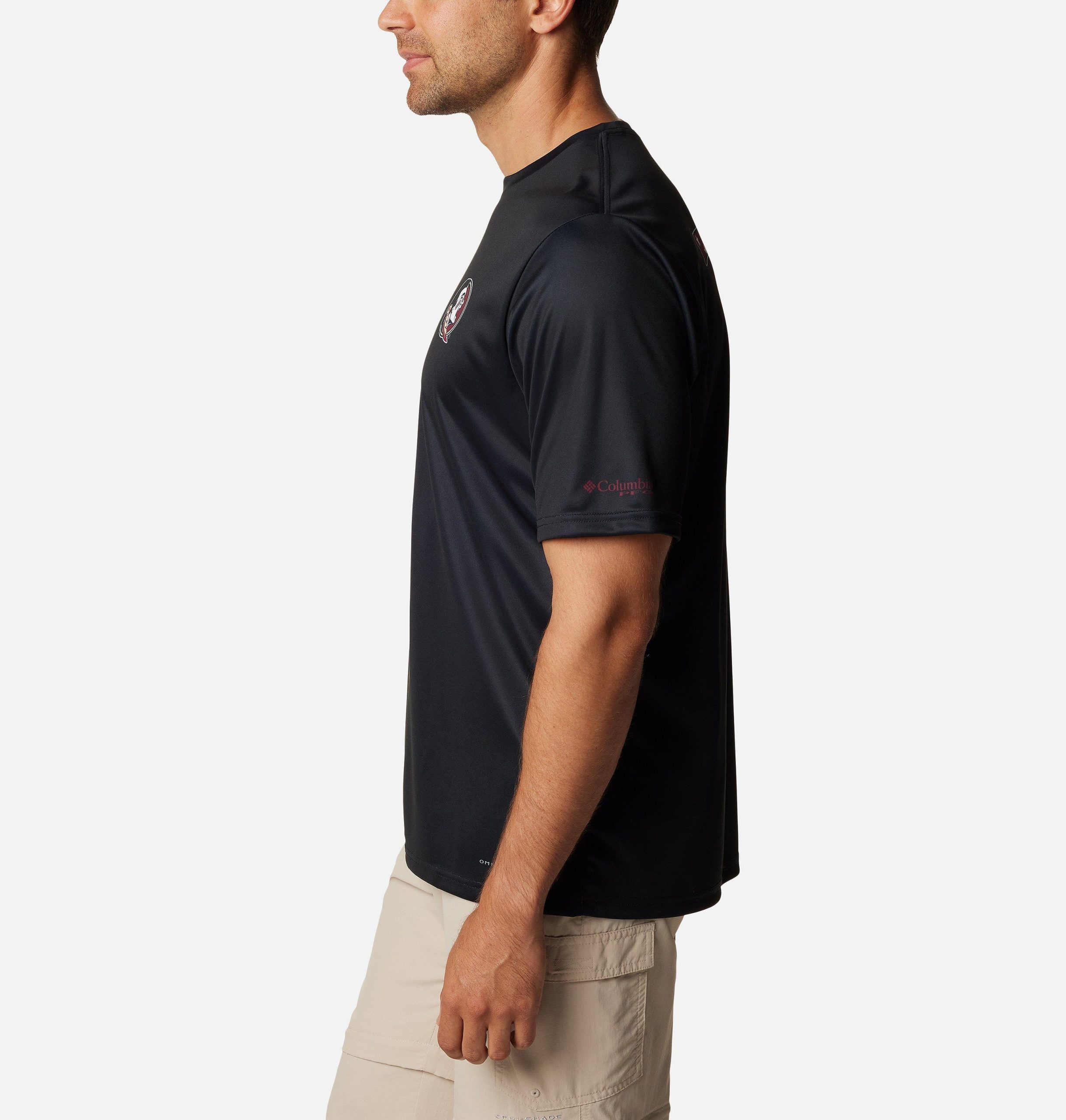 herren-college-shirt von pfg terminal tackle mit kurzen Ärmeln – florida state