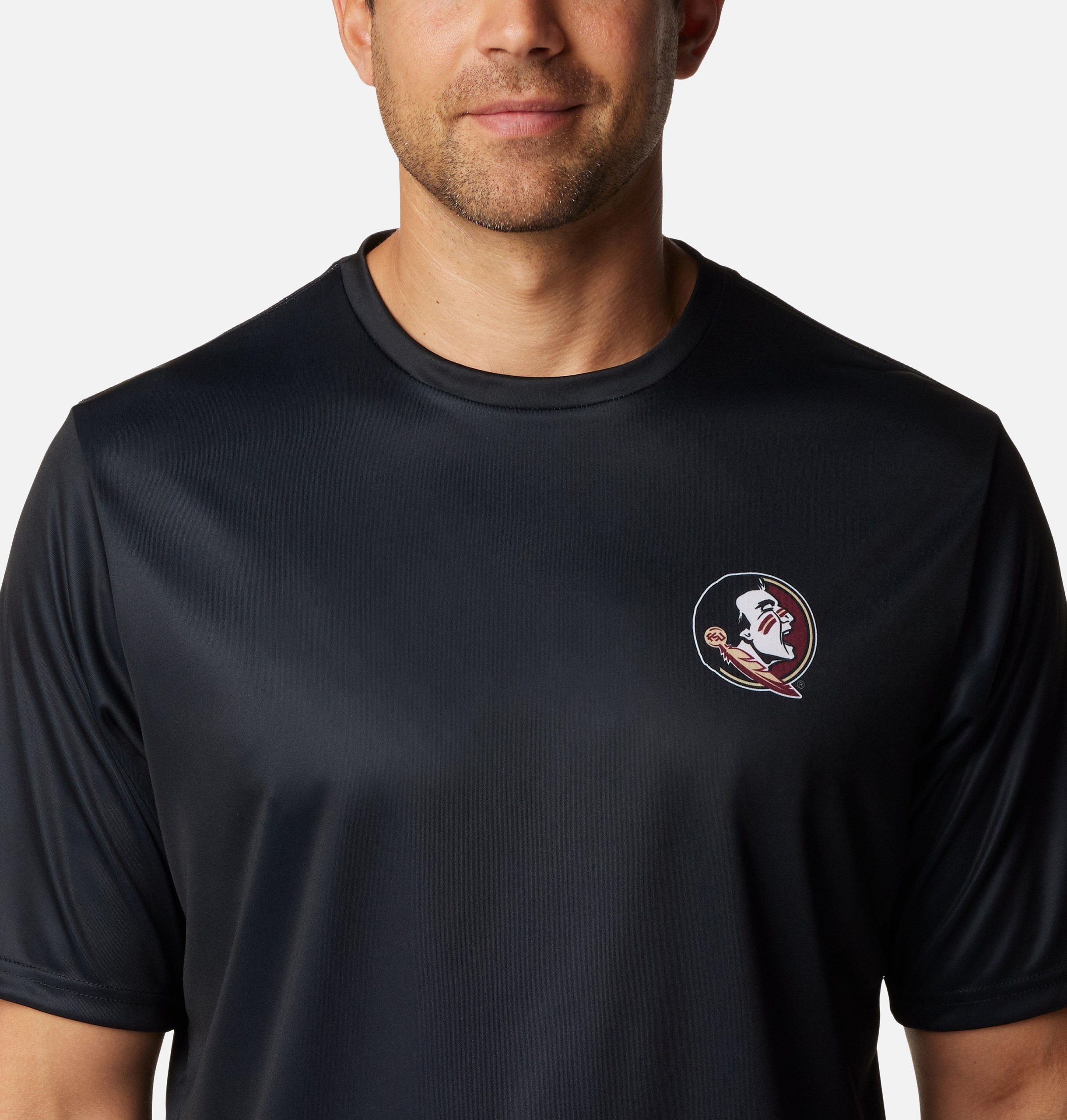 herren-college-shirt von pfg terminal tackle mit kurzen Ärmeln – florida state