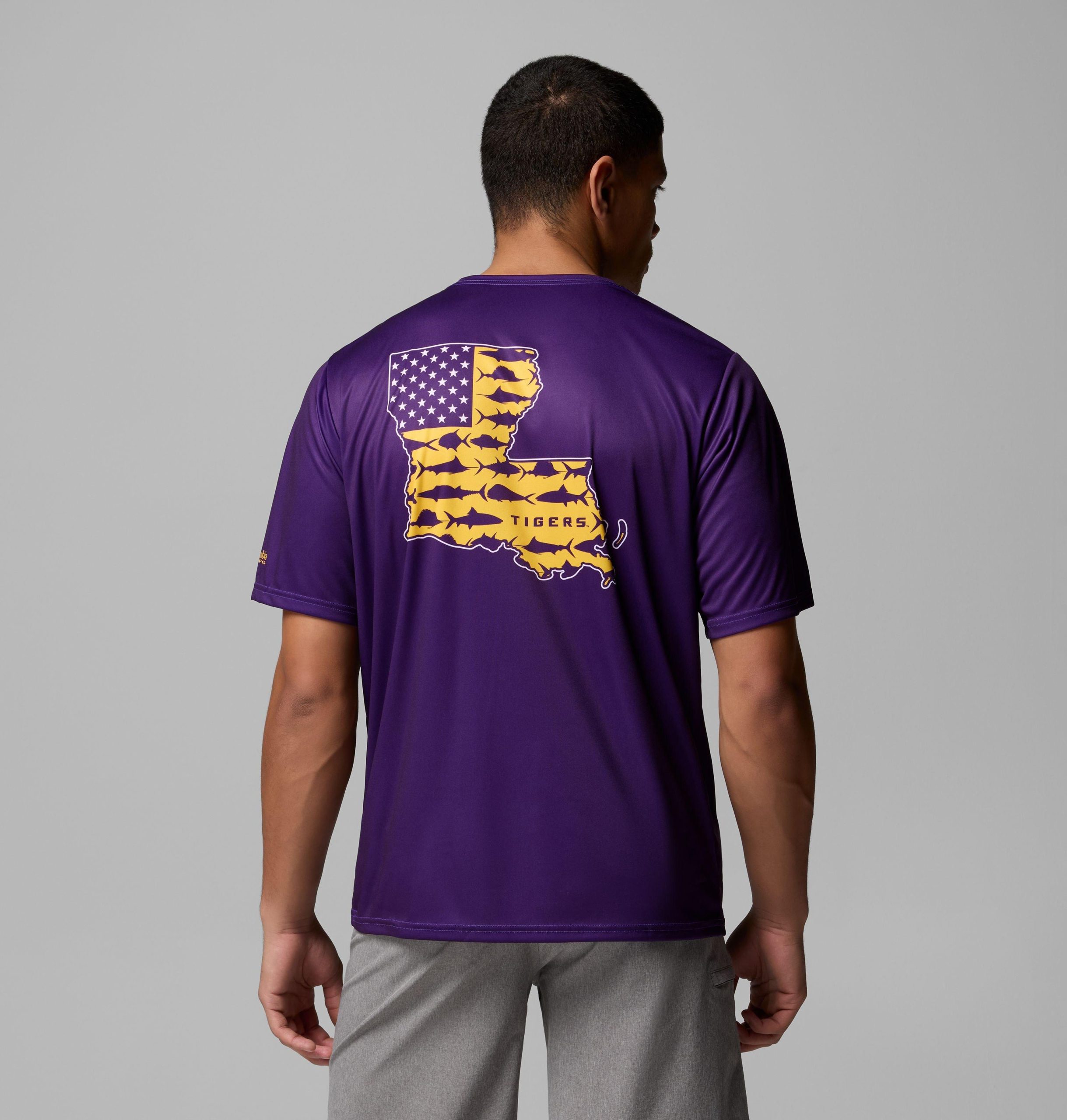 herren-college-pfg-terminal-tackle-kurzarmshirt - lsu