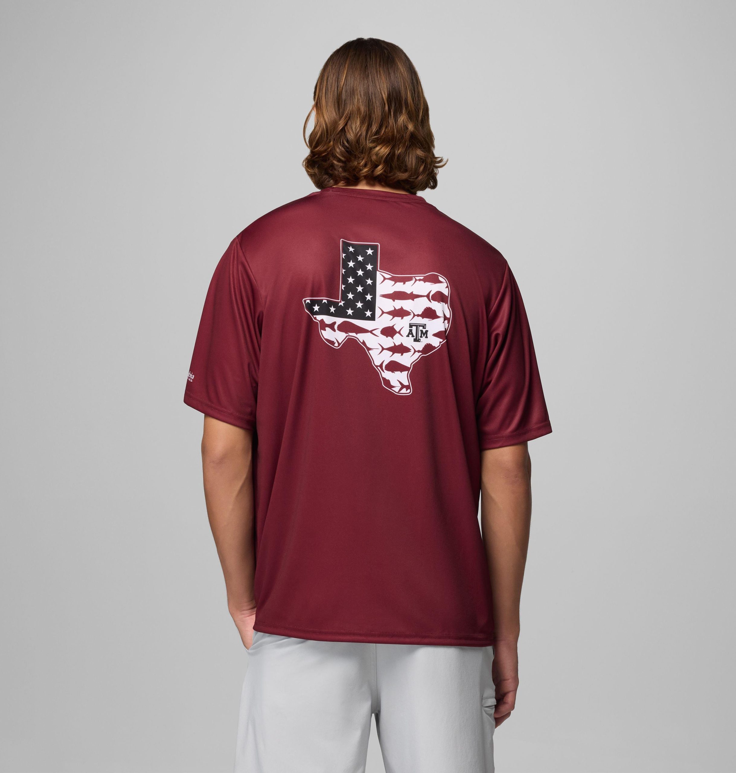 herren-kurzarmshirt von pfg terminal tackle texas am