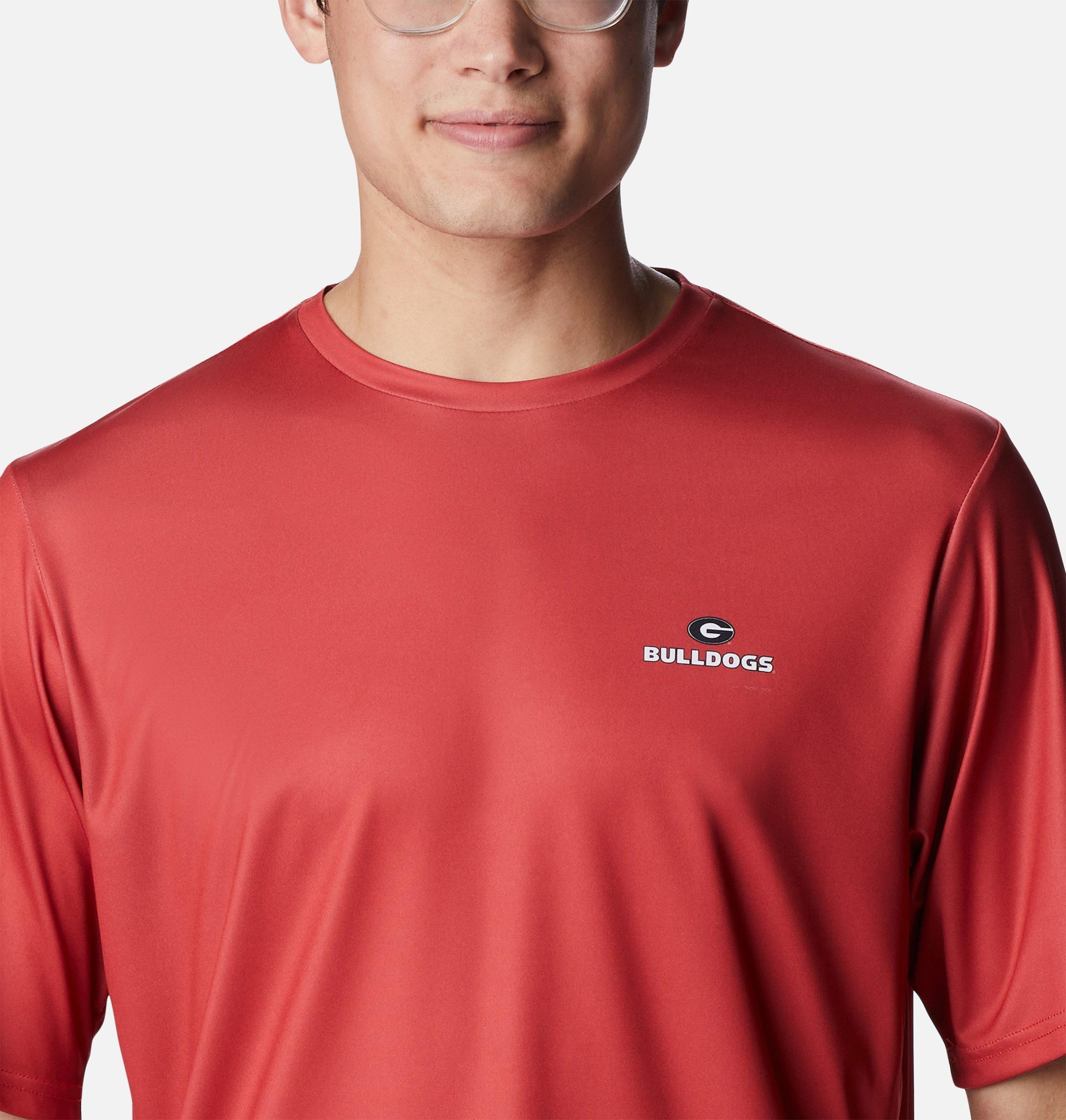 herren college pfg terminal tackle kurzarmshirt - georgia