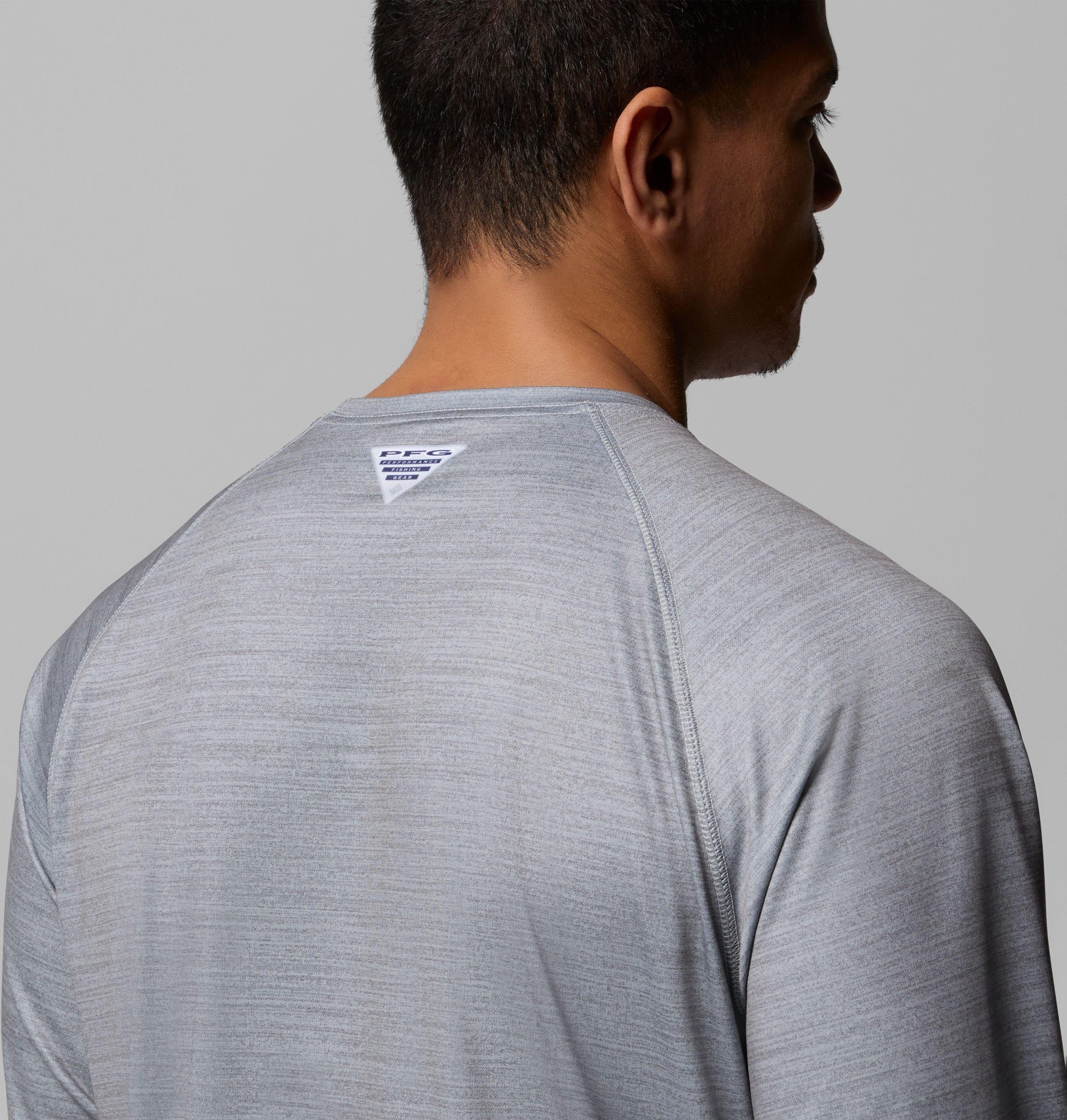 herren pfg terminal tackle heather langarmshirt für college-fans – clemson