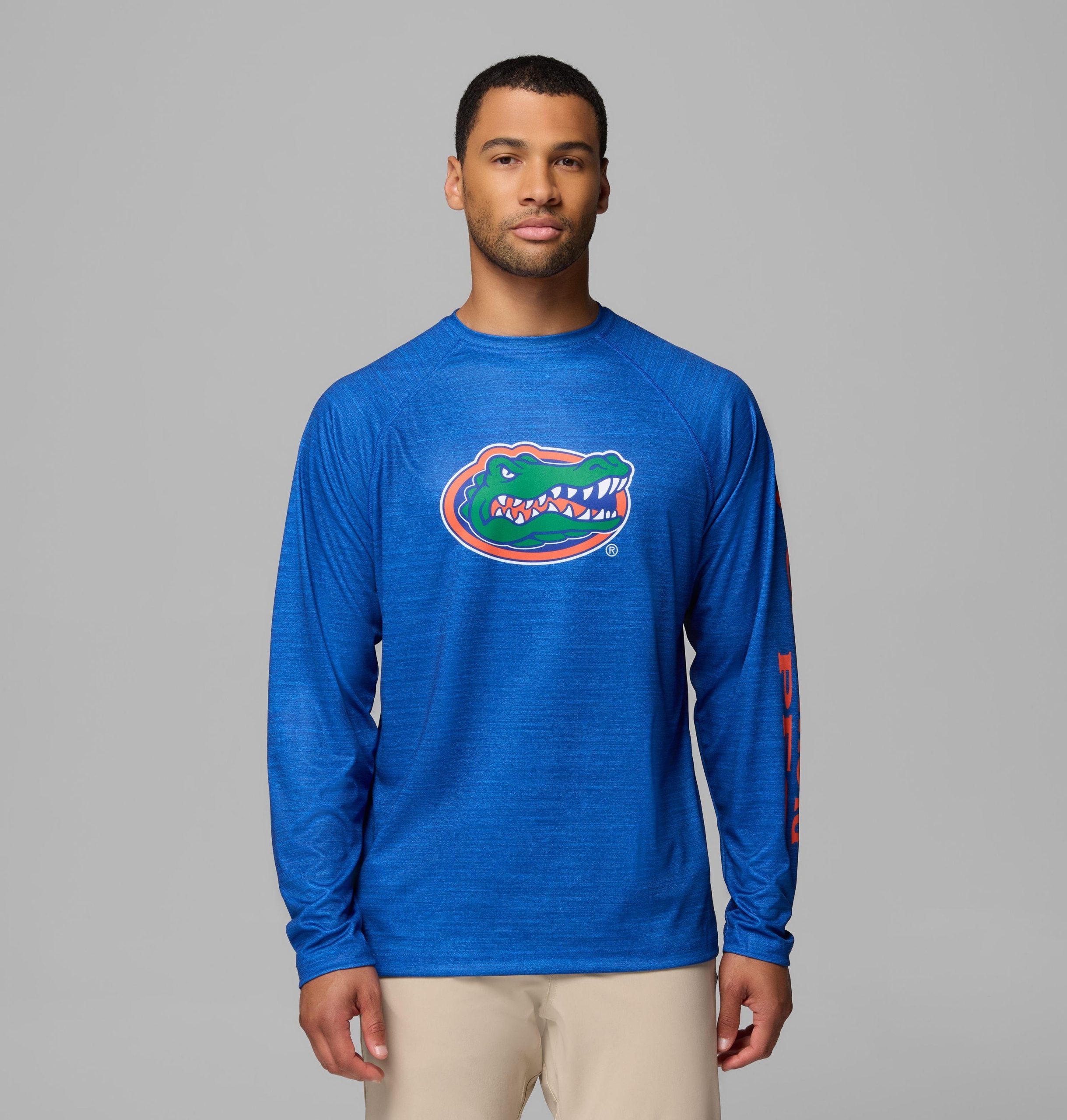 herren college pfg terminal tackle heather langarmshirt - florida
