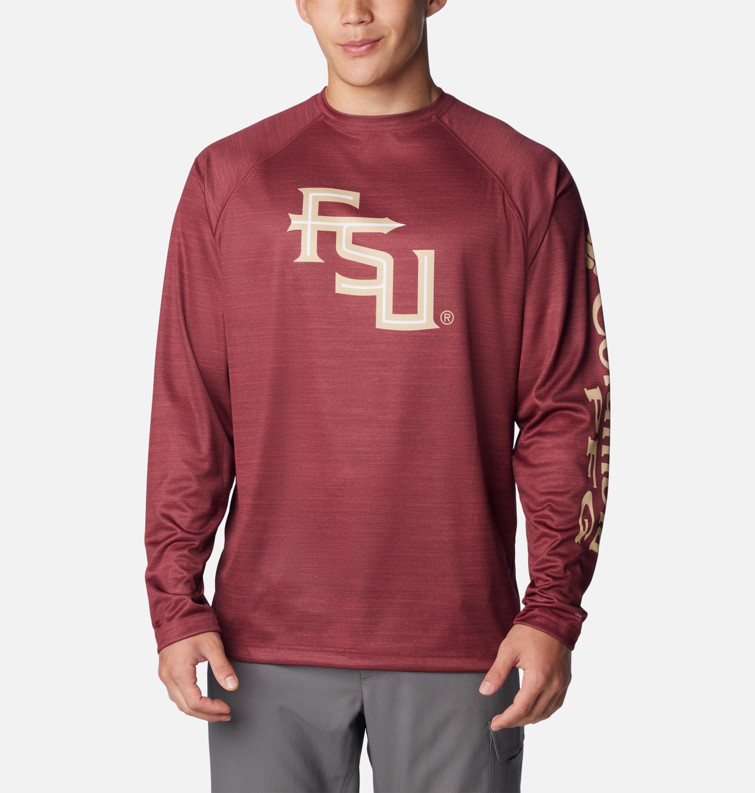 herren-langarmshirt pfg terminal tackle heather - florida state