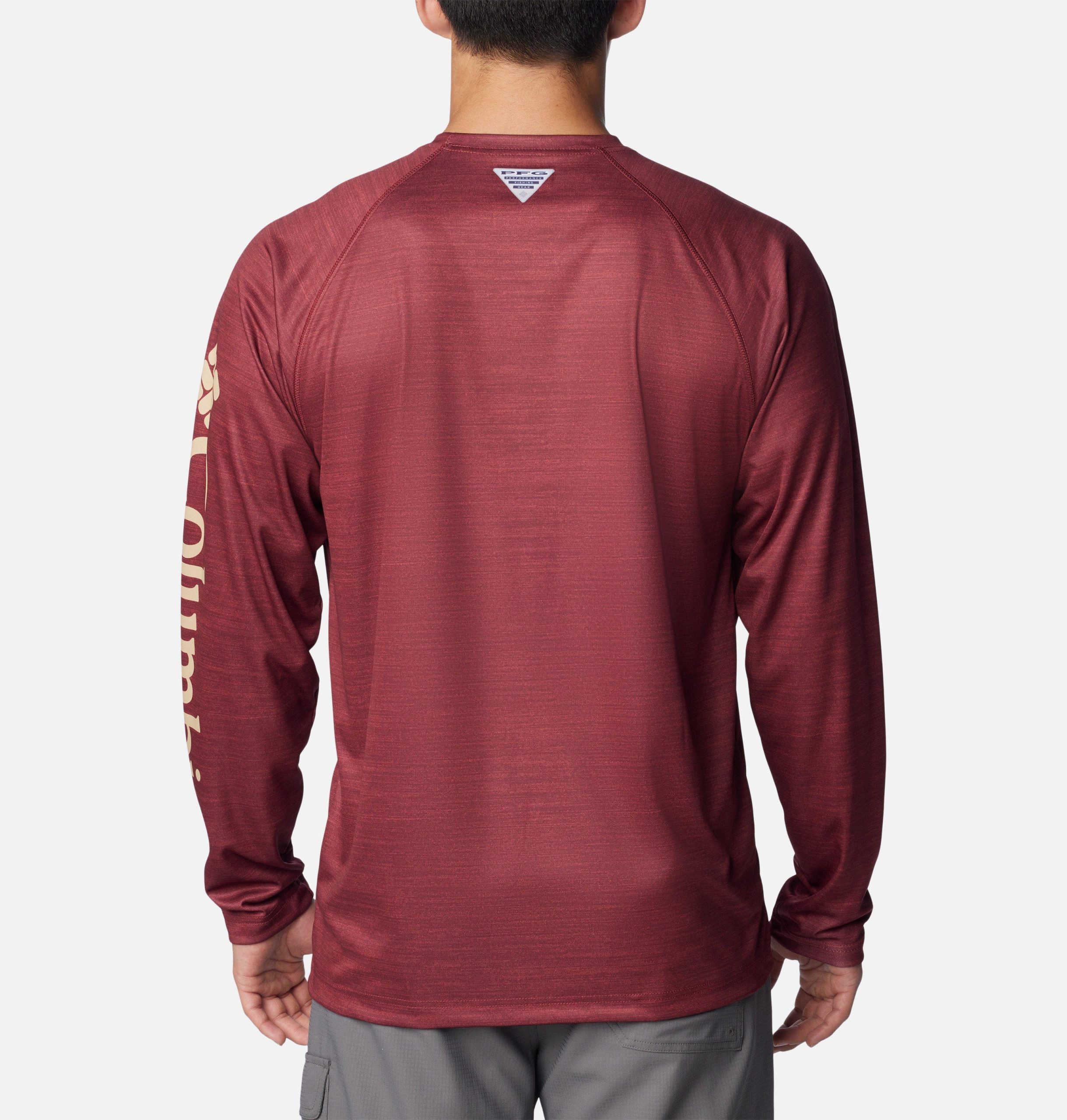 herren-langarmshirt pfg terminal tackle heather - florida state