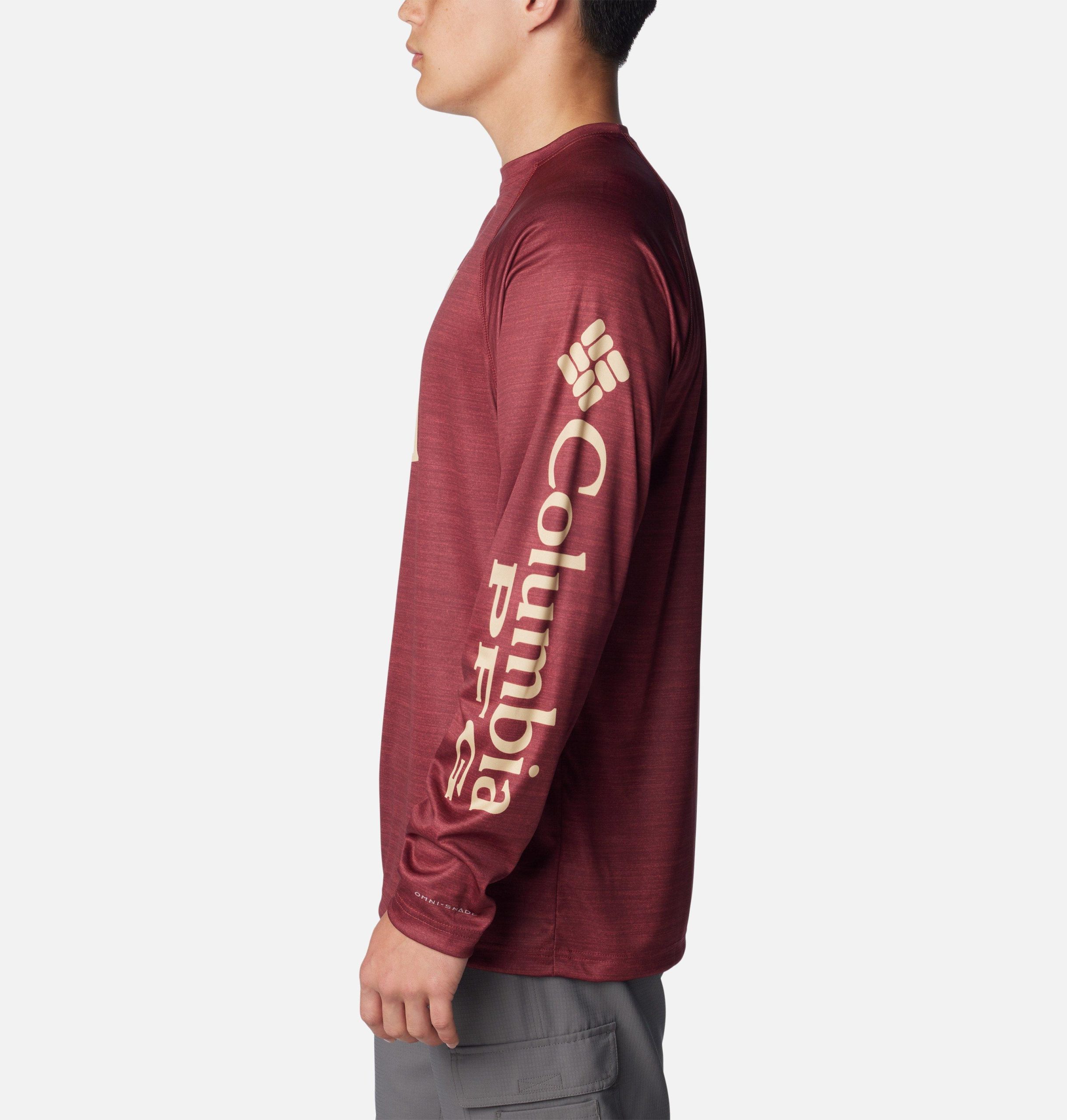 herren-langarmshirt pfg terminal tackle heather - florida state
