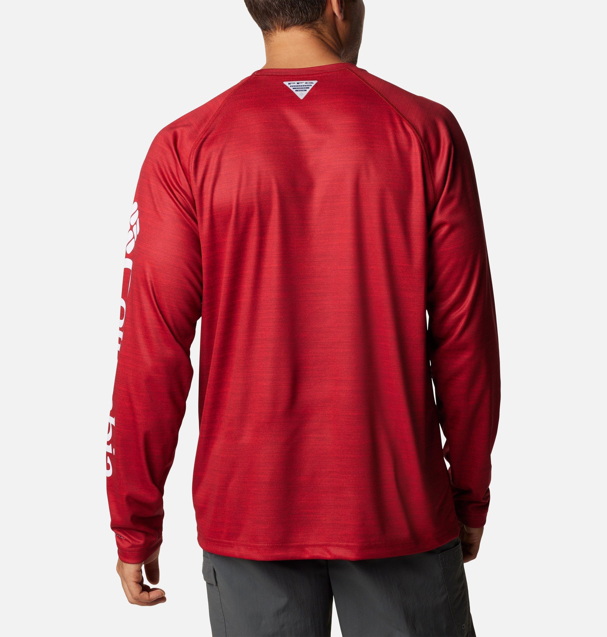 herren college pfg terminal tackle heather langarmshirt - oklahoma