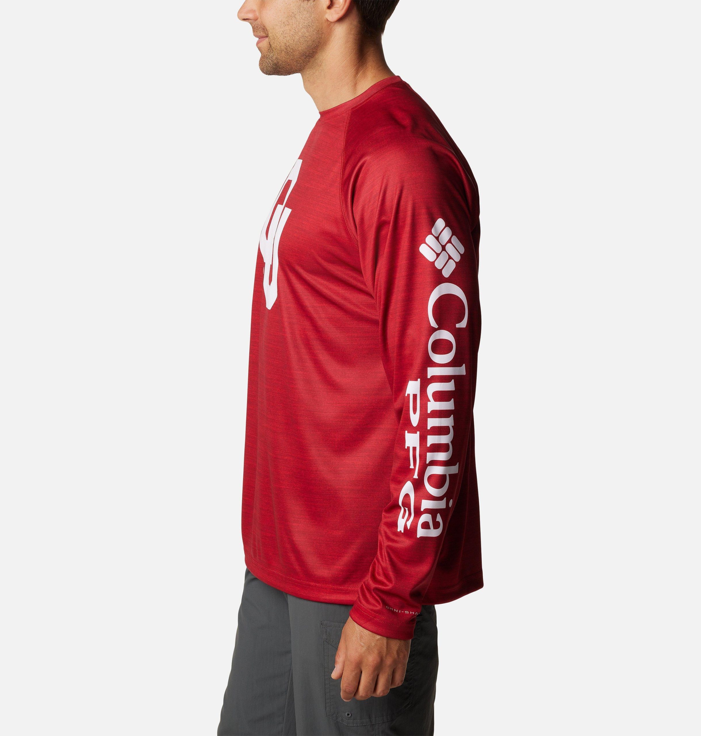 herren college pfg terminal tackle heather langarmshirt - oklahoma