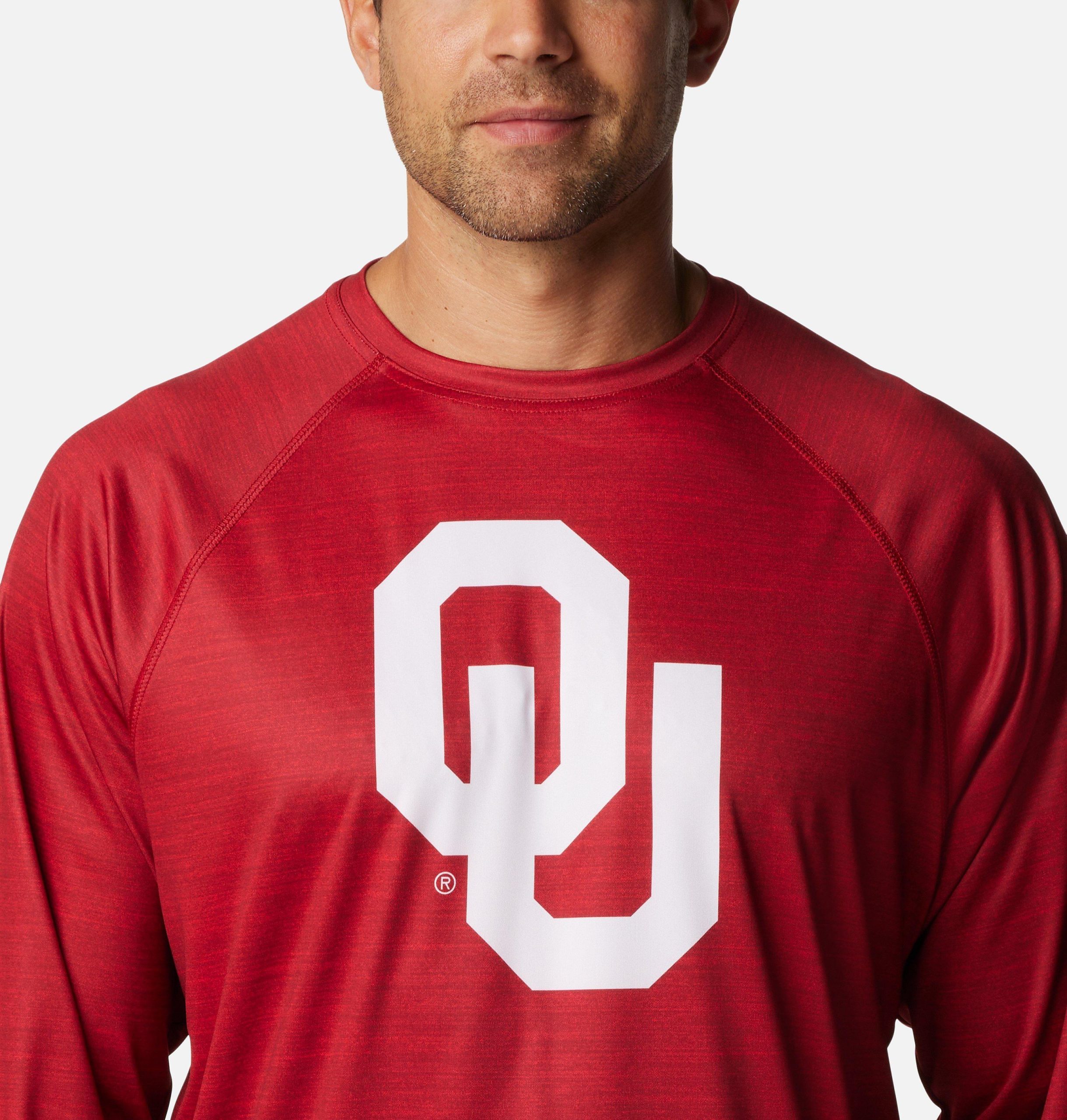 herren college pfg terminal tackle heather langarmshirt - oklahoma