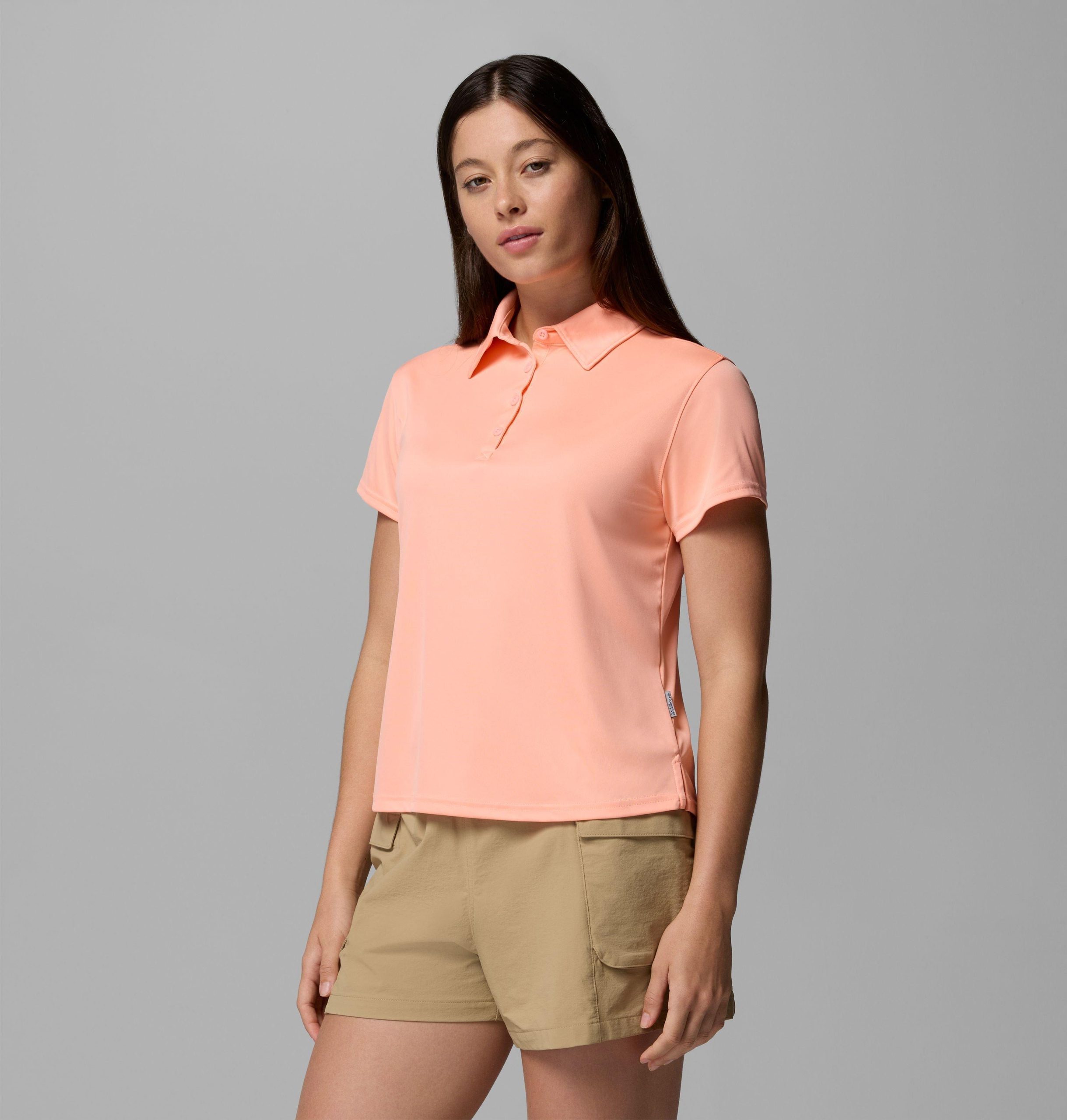 pfg tidal damen-t-shirt kurzarm-polo