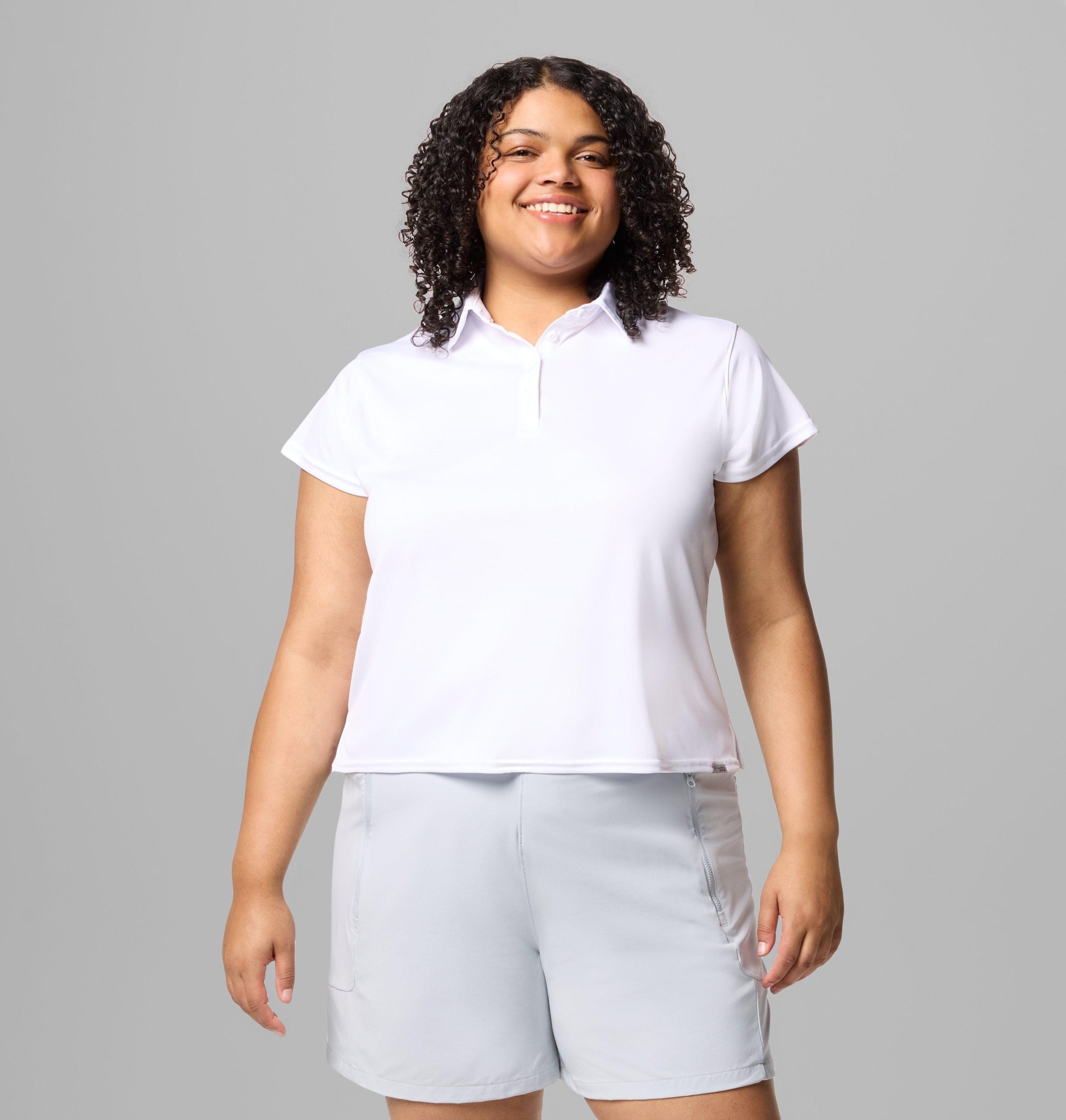 pfg tidal tee kurzarm-polo für damen – Übergröße