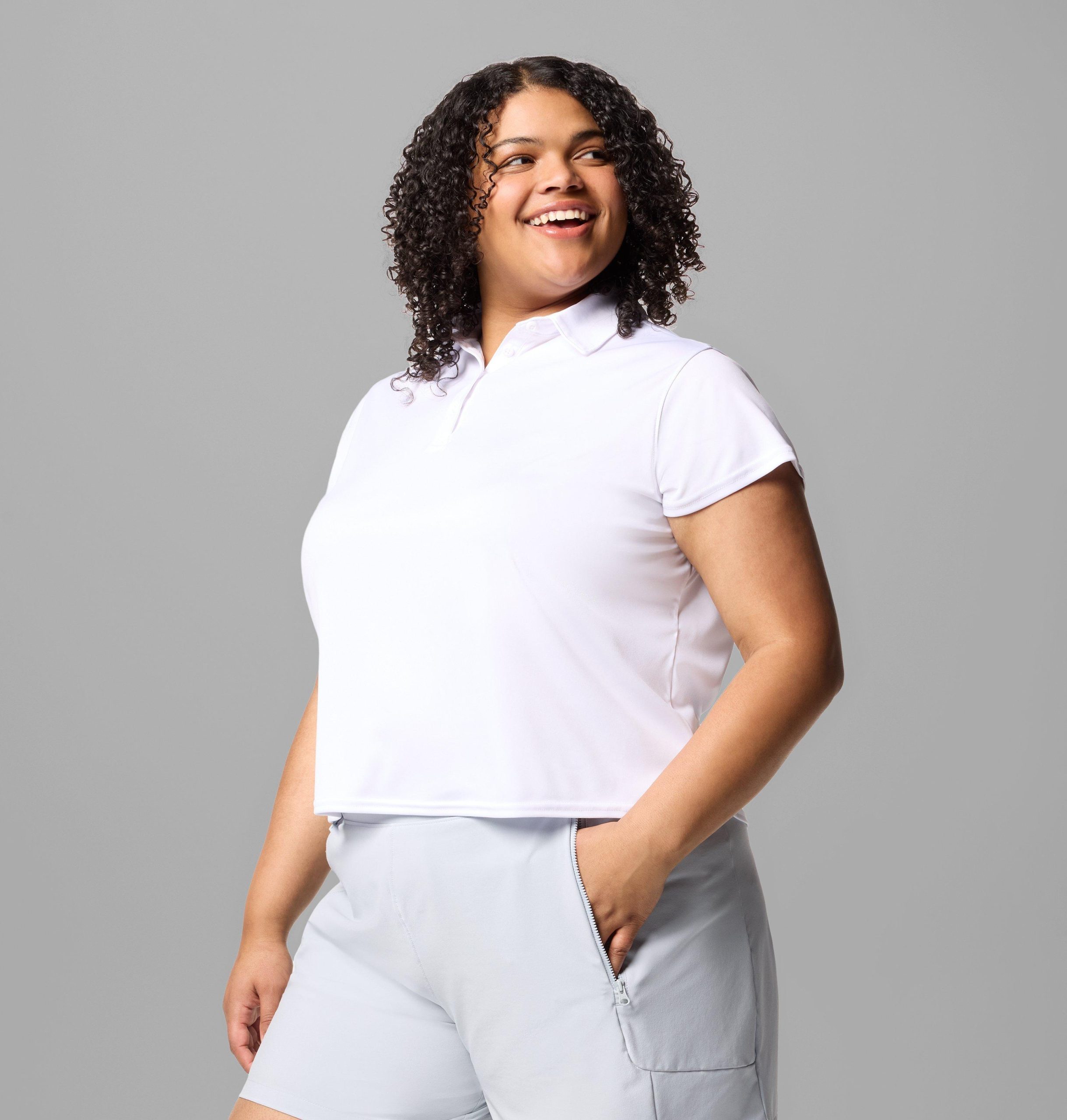 pfg tidal tee kurzarm-polo für damen – Übergröße