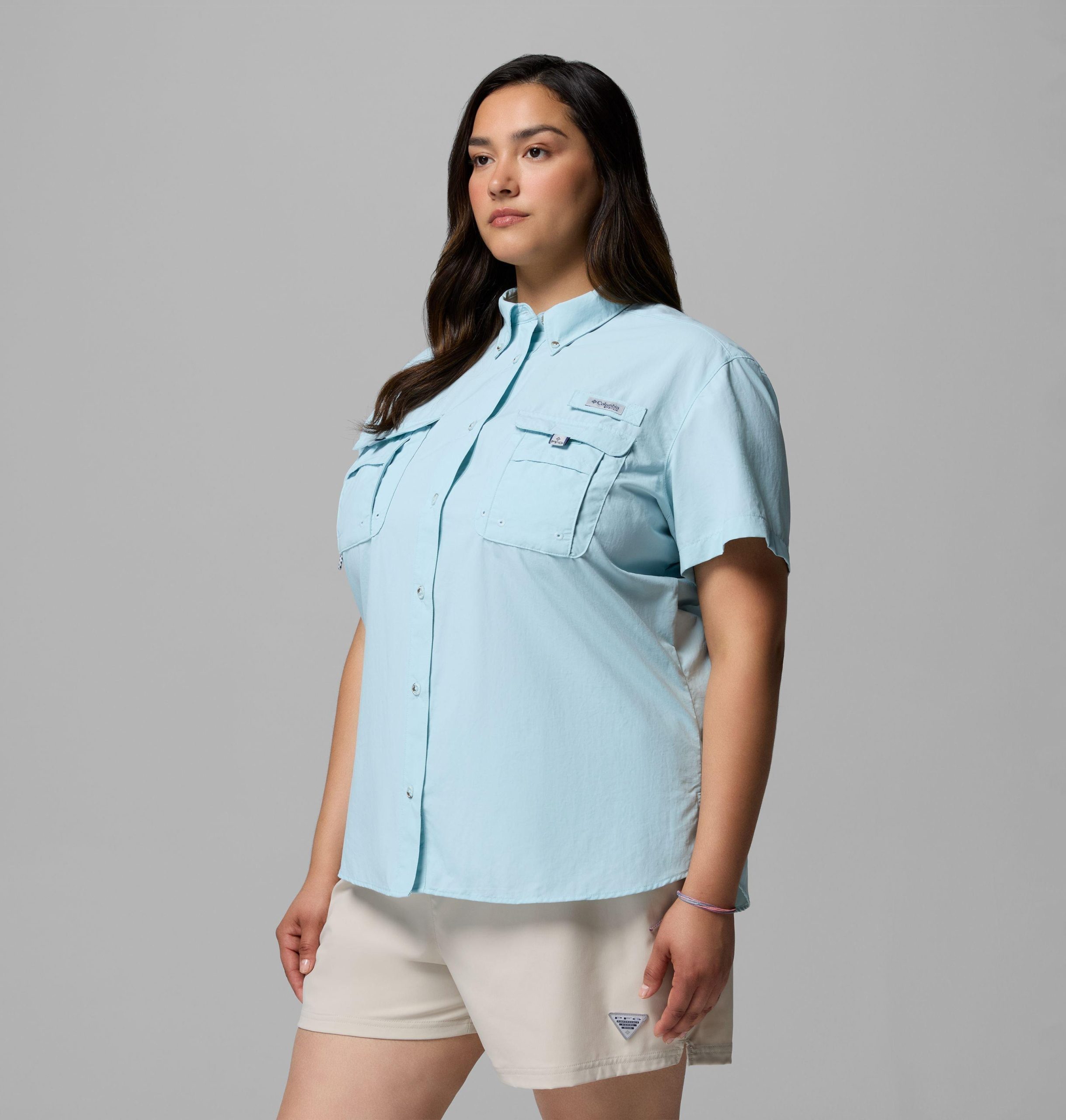 pfg bahama kurzarmhemd für damen – Übergröße