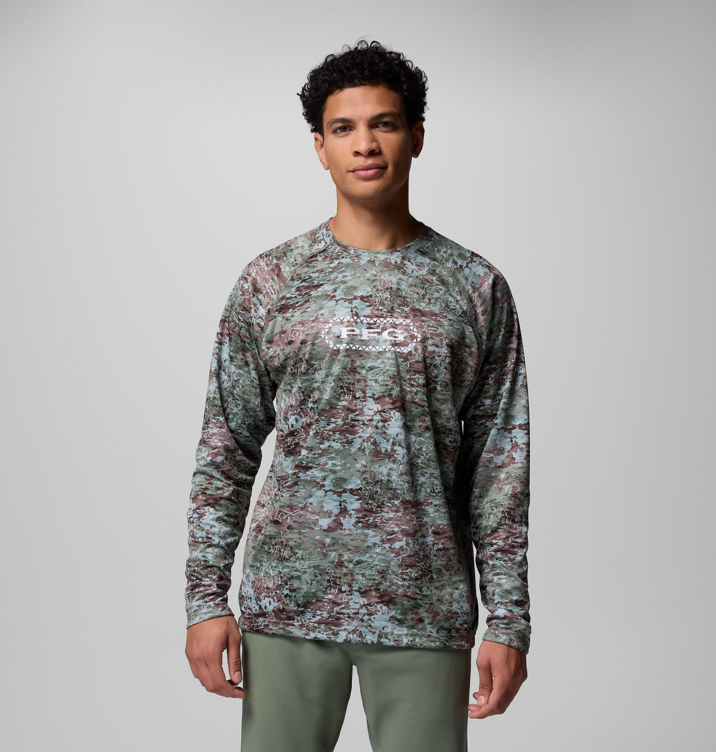 pfg super solar stream border hex langarmshirt für herren