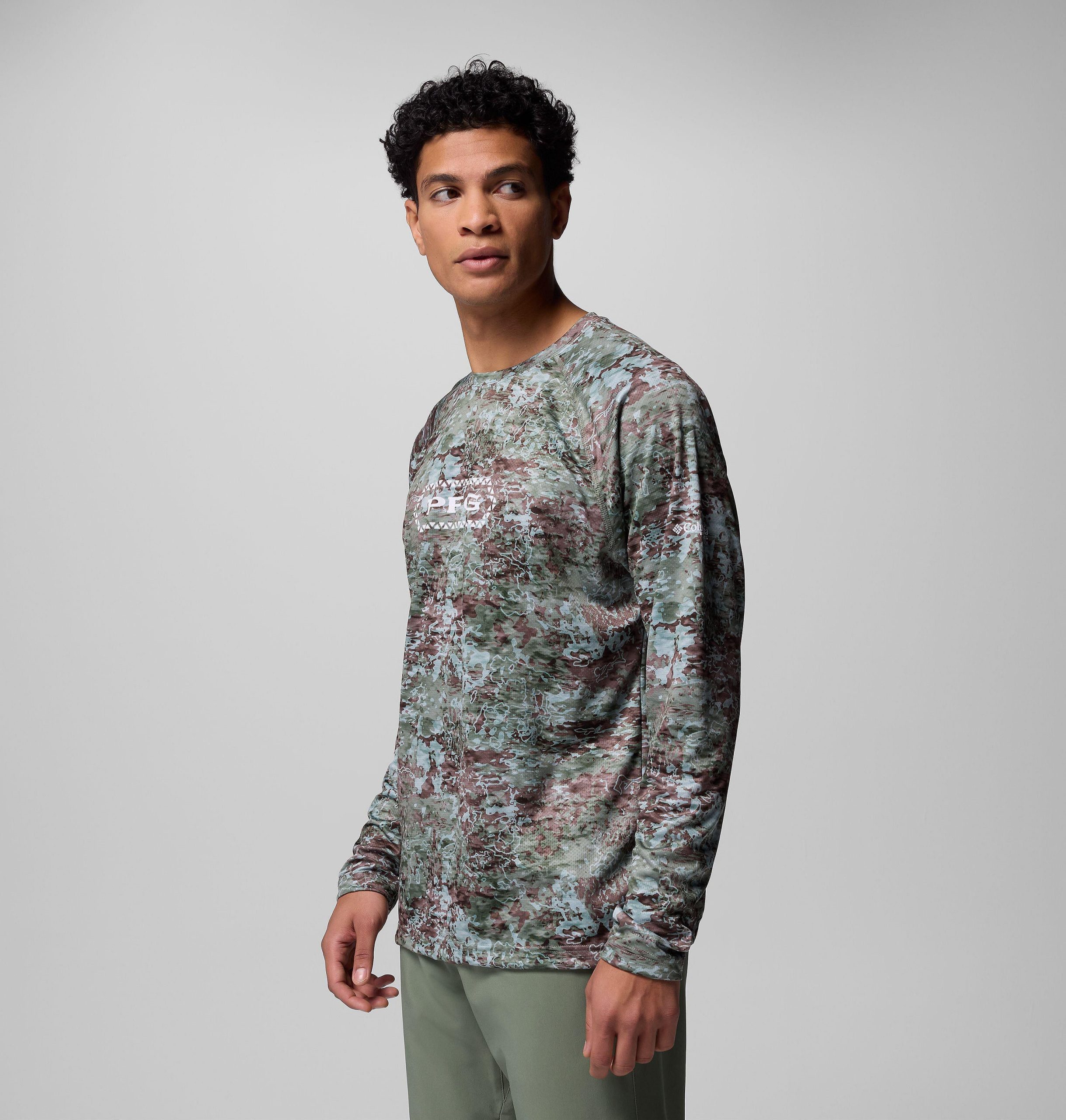 pfg super solar stream border hex langarmshirt für herren